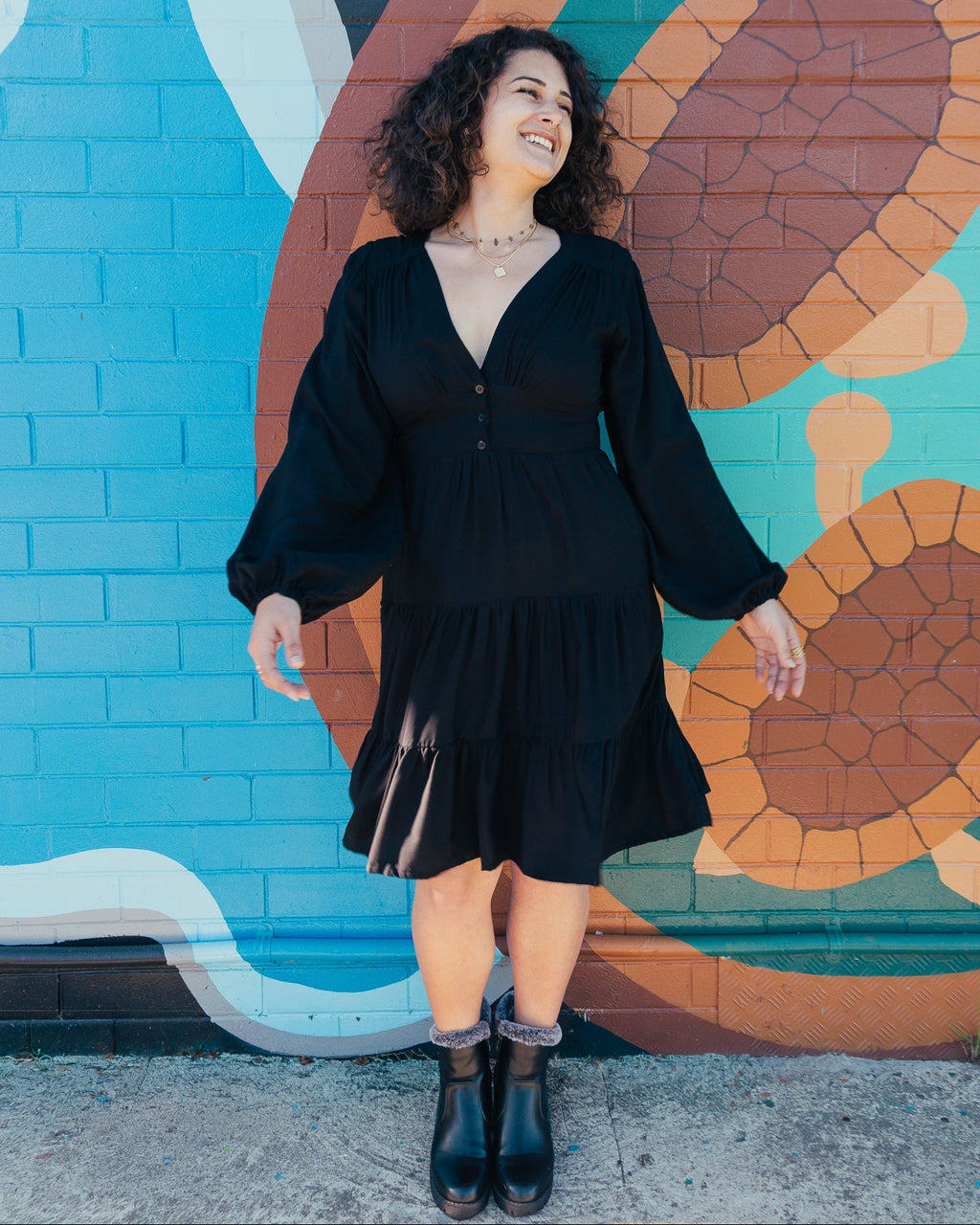 ERIKA MINI DRESS BLACK