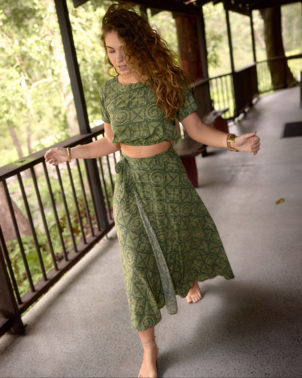 OLA WRAP SKIRT EDEN