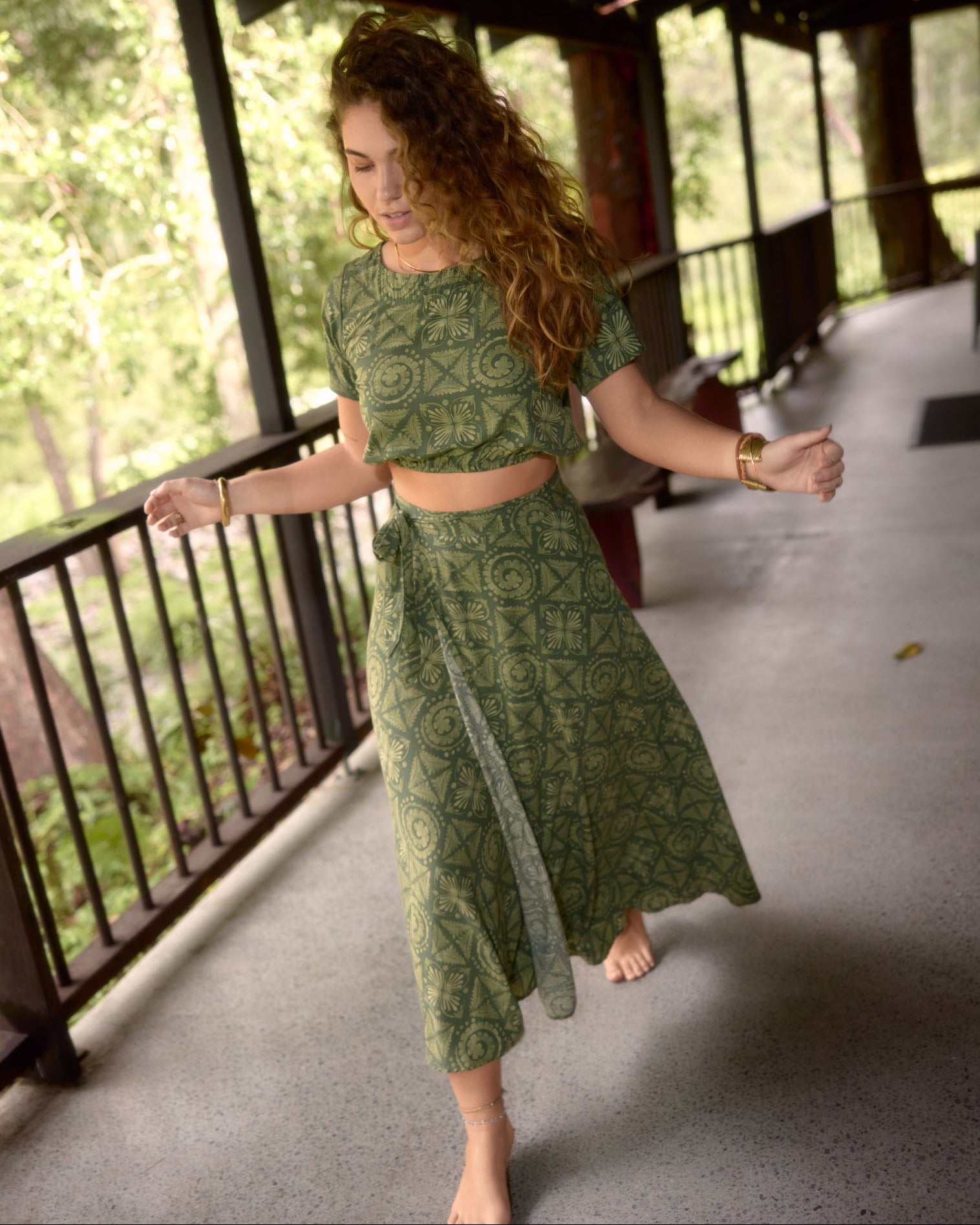 OLA WRAP SKIRT EDEN