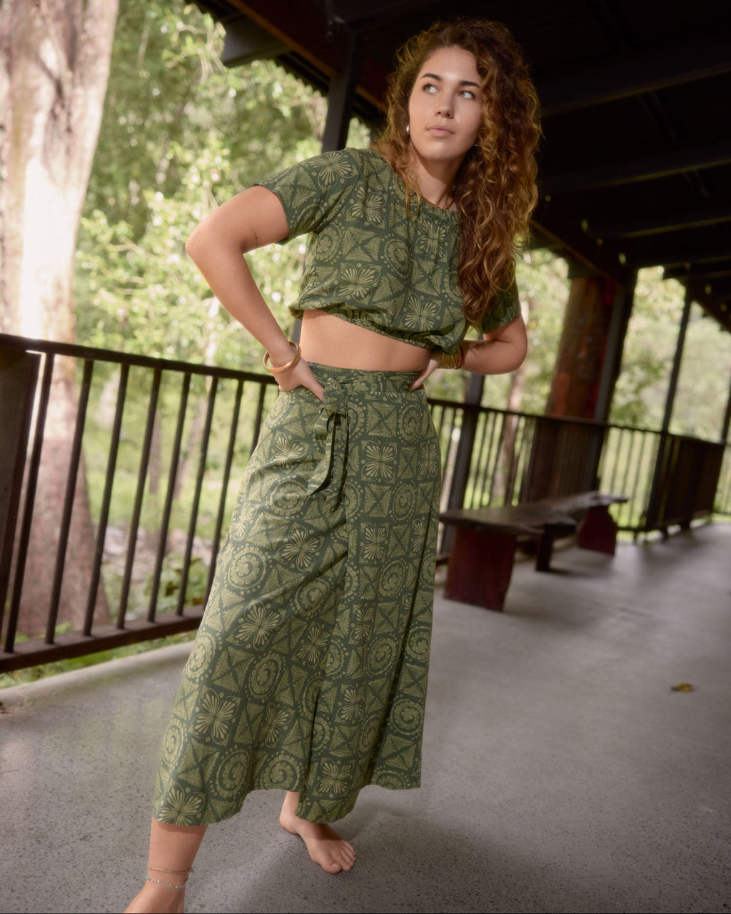 OLA WRAP SKIRT EDEN