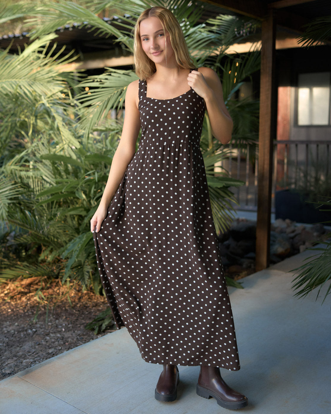 LUKA MAXI DRESS FUDGE