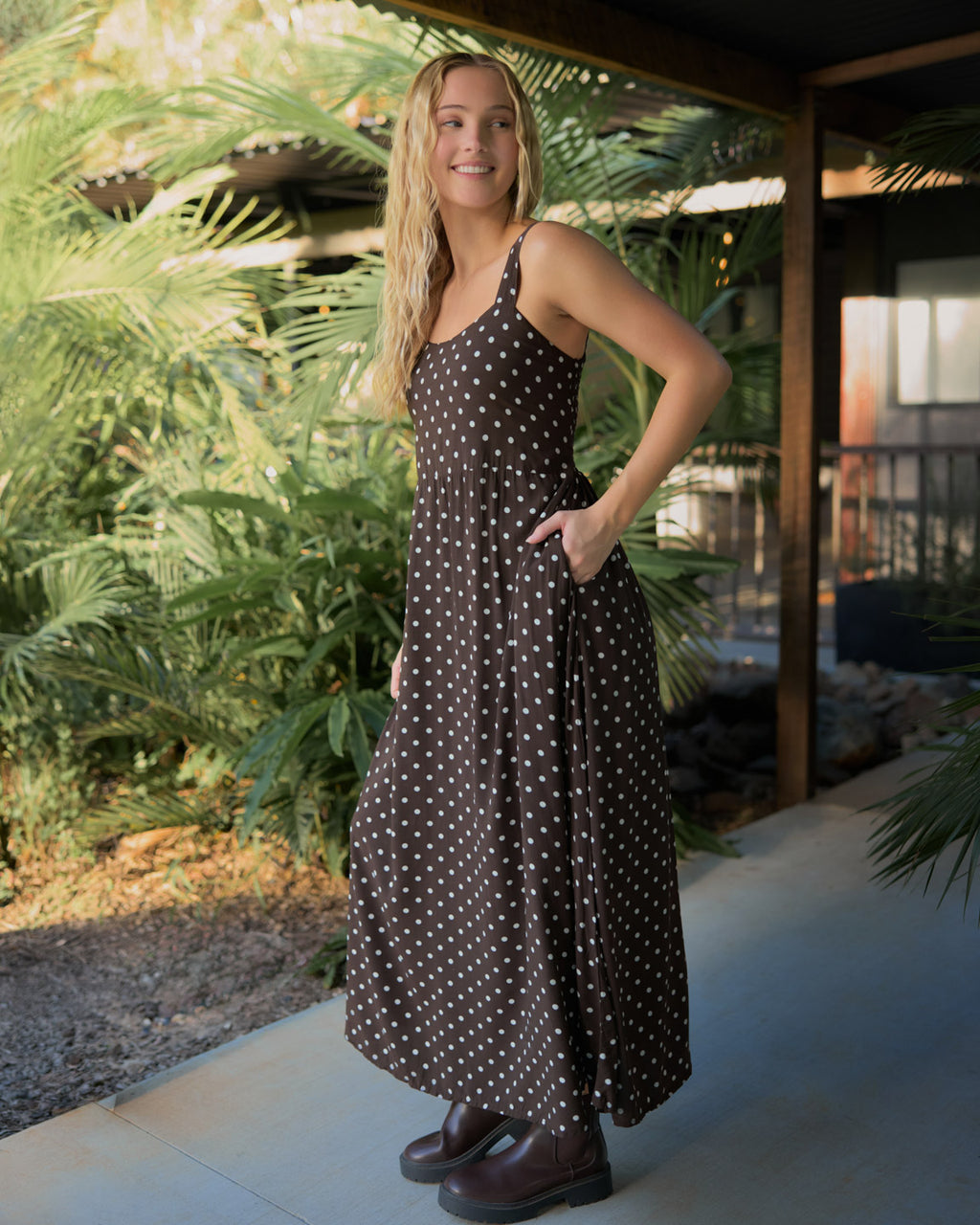 LUKA MAXI DRESS FUDGE