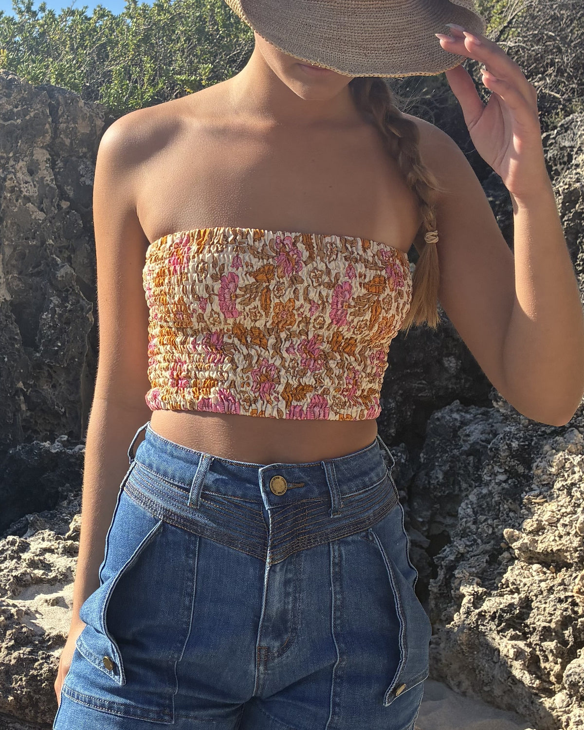 BANDEAU FLORAL SUNSET
