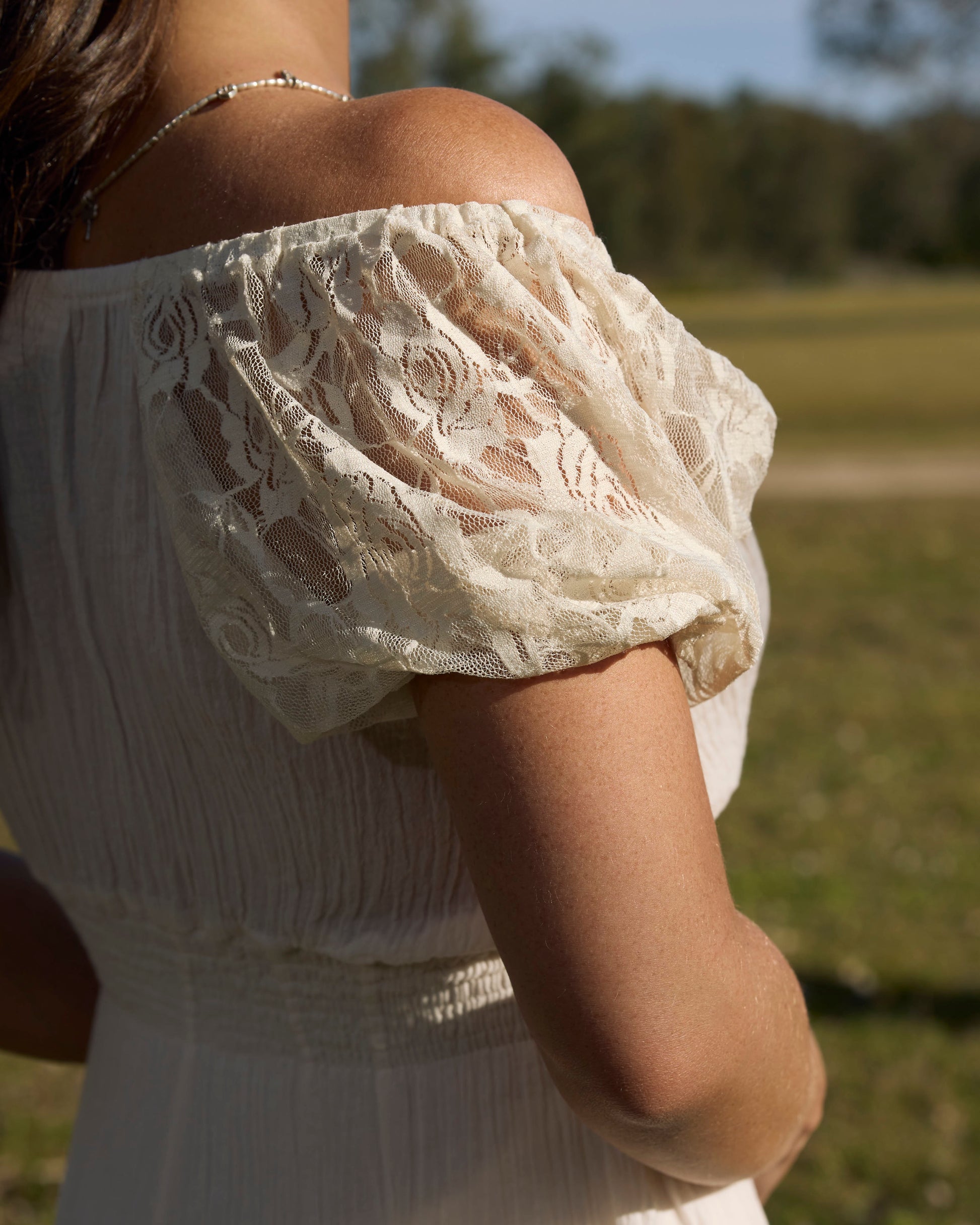FLORANCE MAXI DRESS VINTAGE CREAM