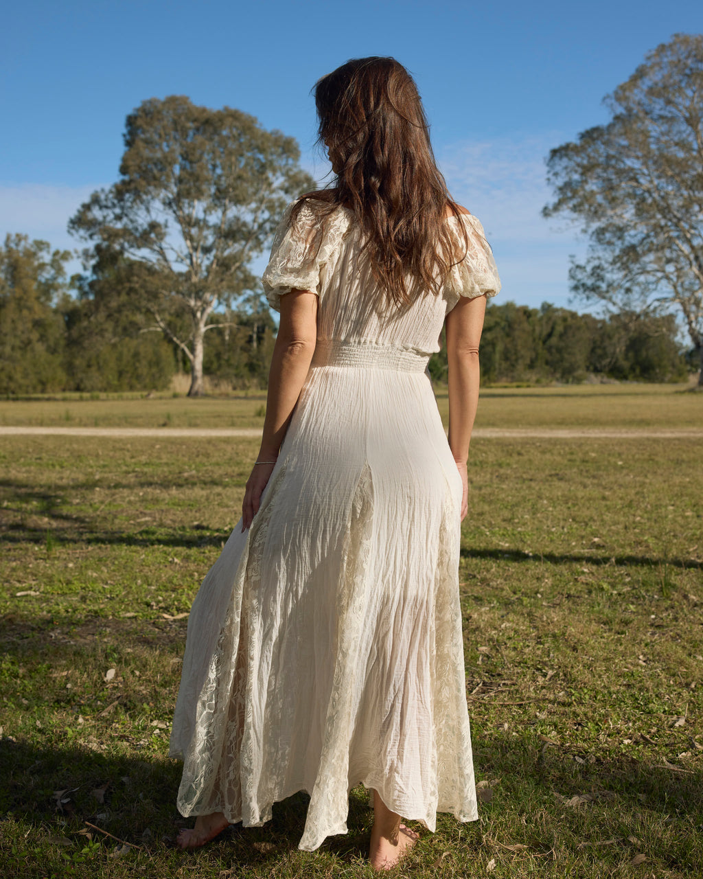 FLORANCE MAXI DRESS VINTAGE CREAM