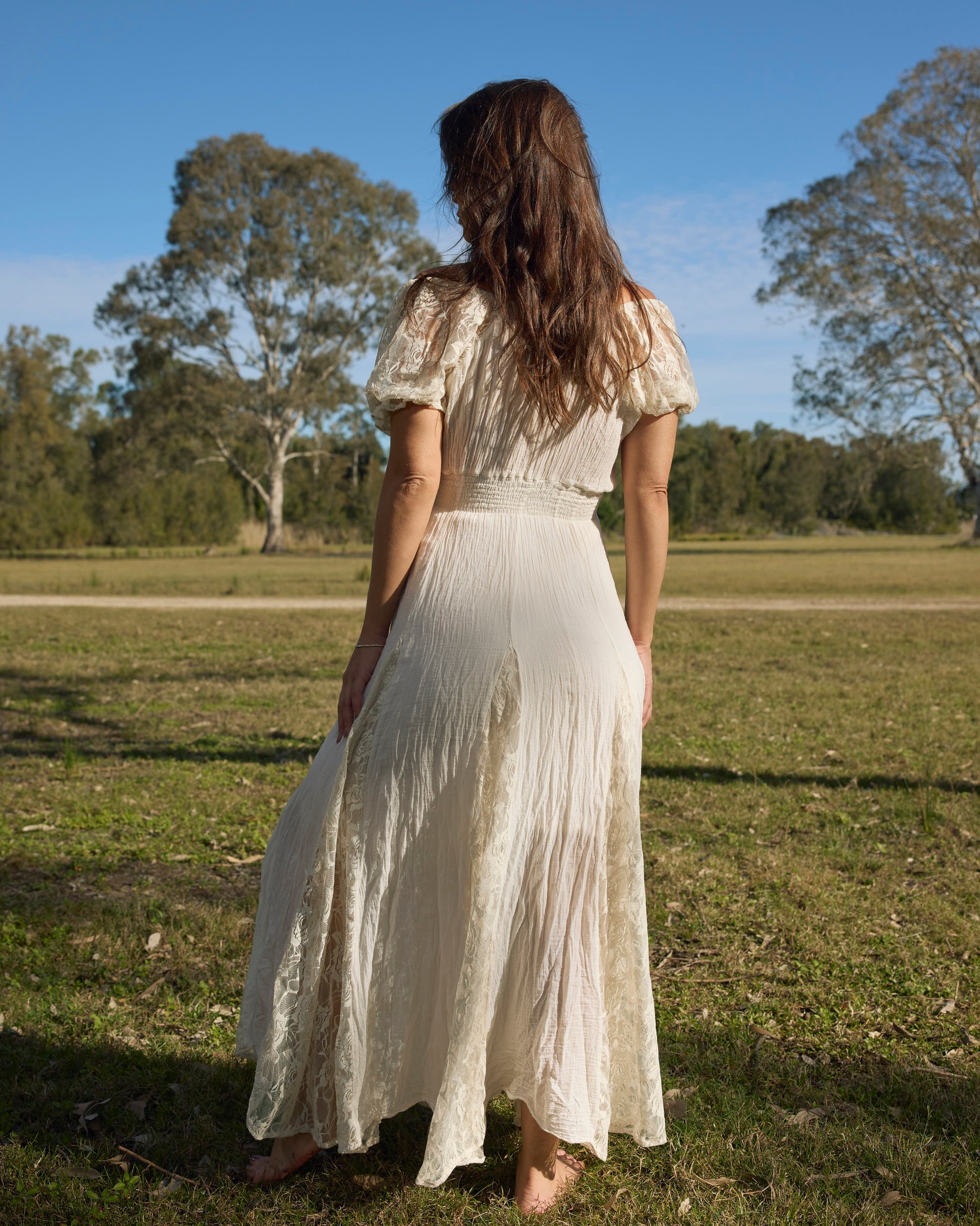 FLORANCE MAXI DRESS VINTAGE CREAM