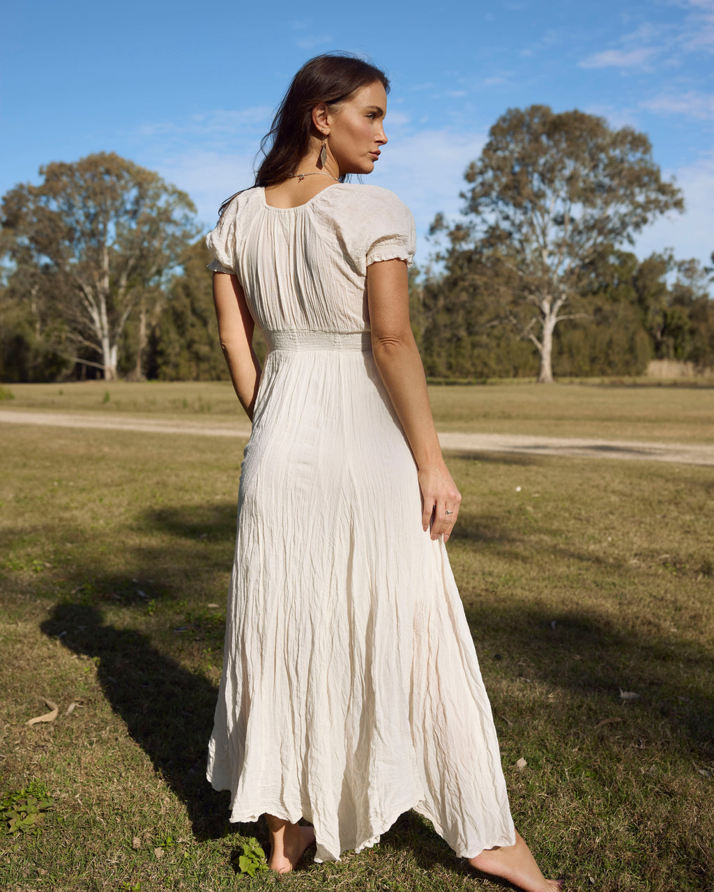 BRIGITTE MAXI DRESS VINTAGE CREAM