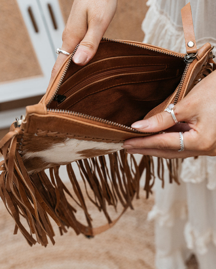 HIDE & STITCH FRINGE BAG