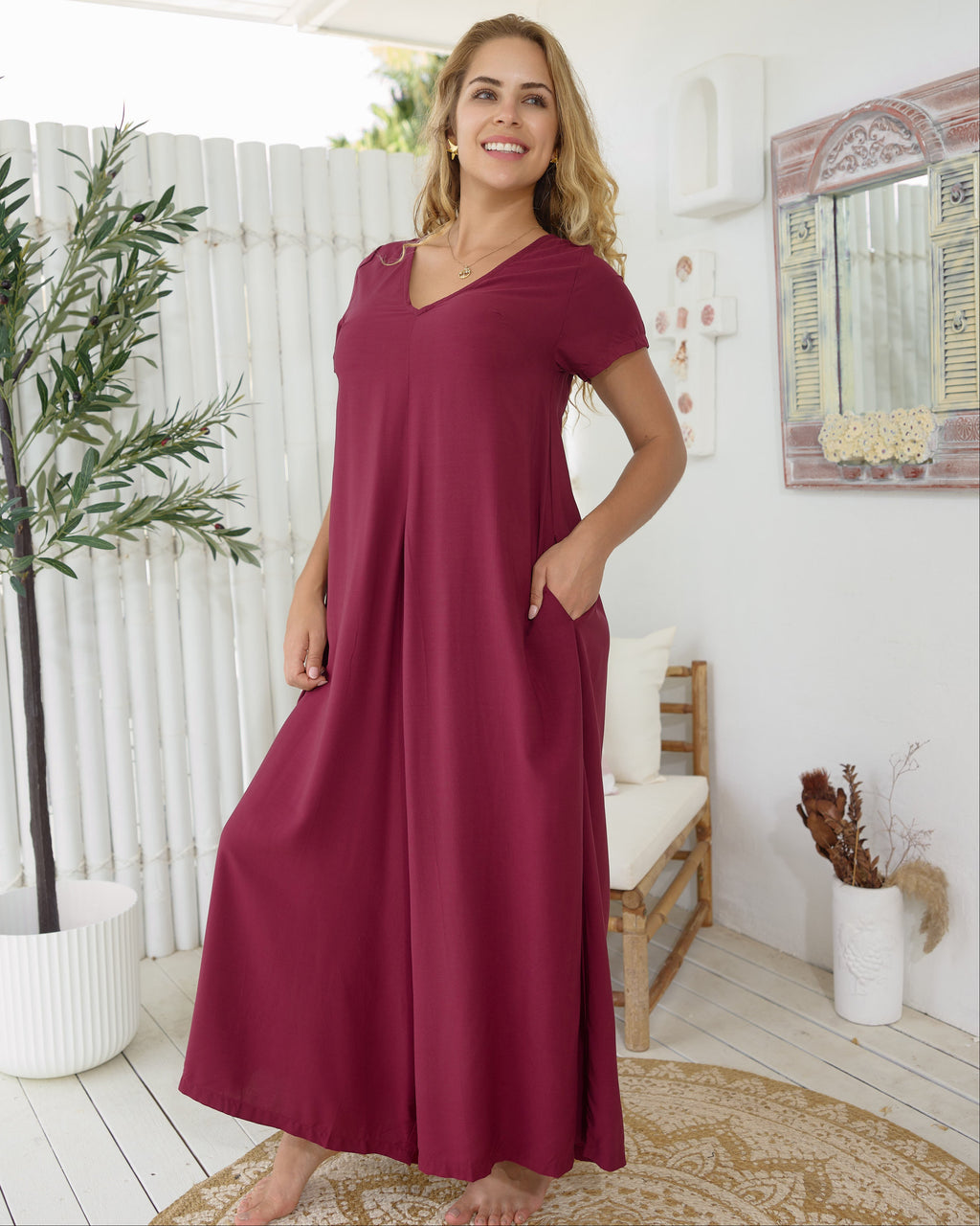 HARLOW JUMPSUIT SANGRIA