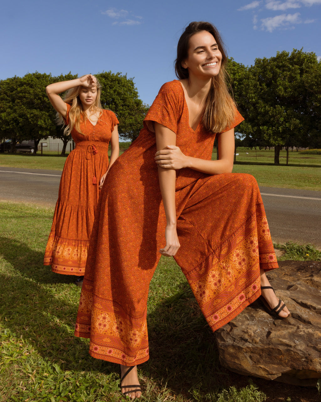 HARLOW JUMPSUIT PUMPKIN SPICE