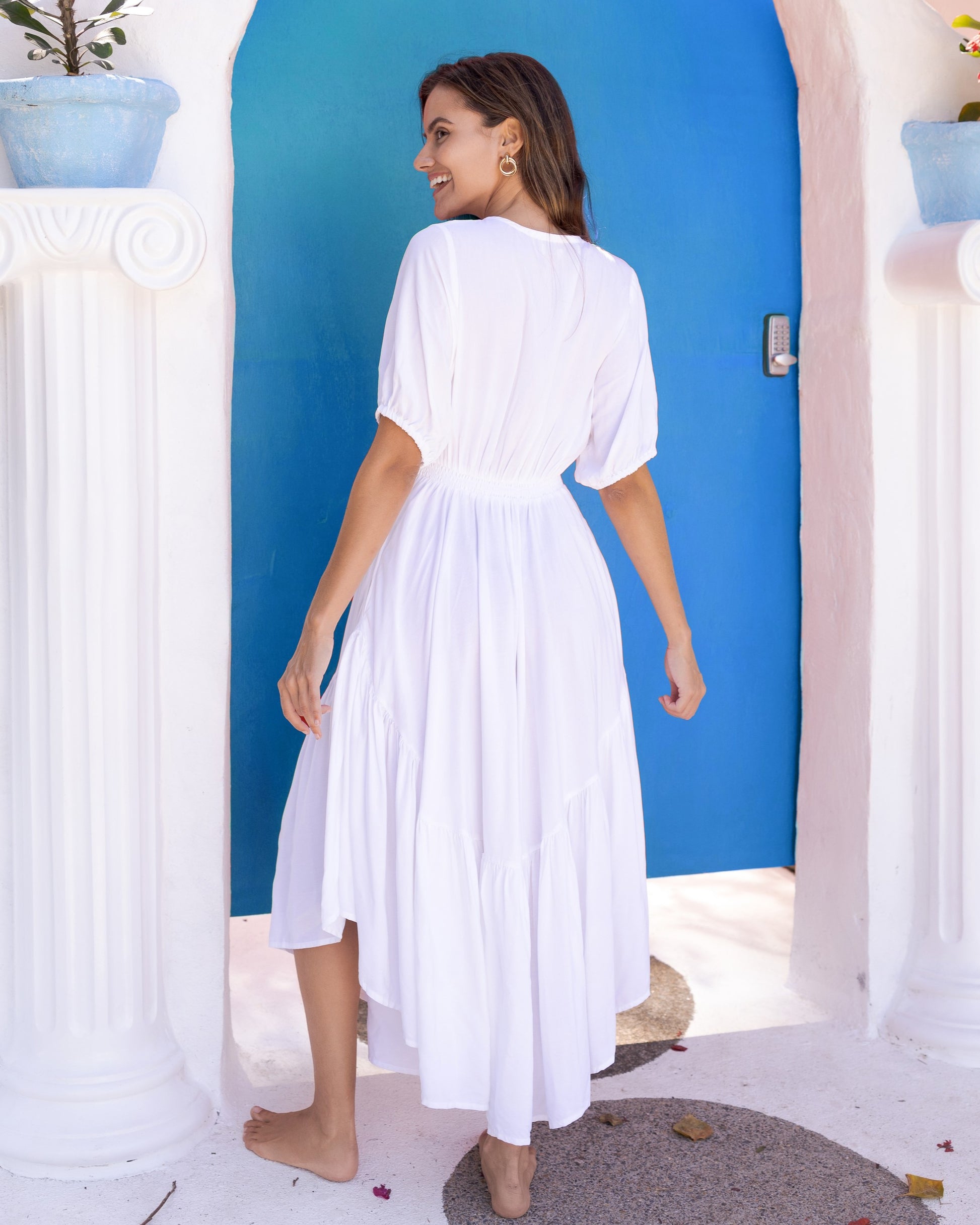 VERA MAXI DRESS WHITE