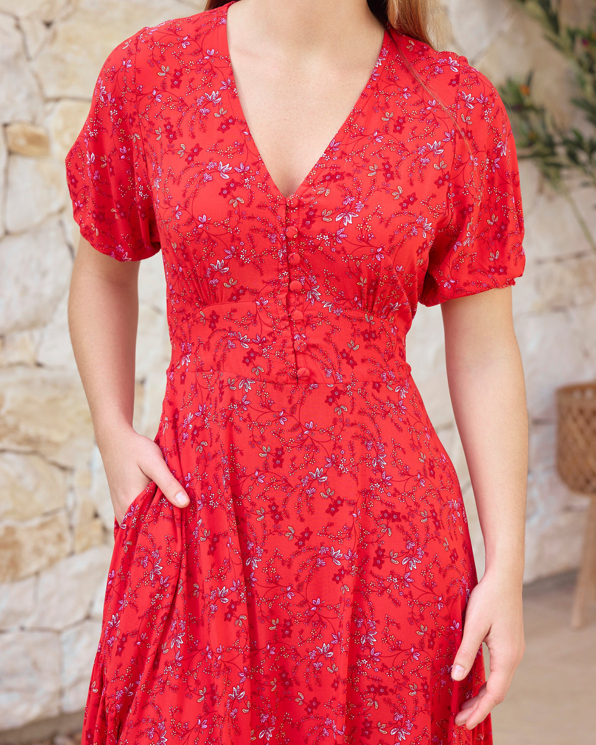 VERA MAXI DRESS SCARLET