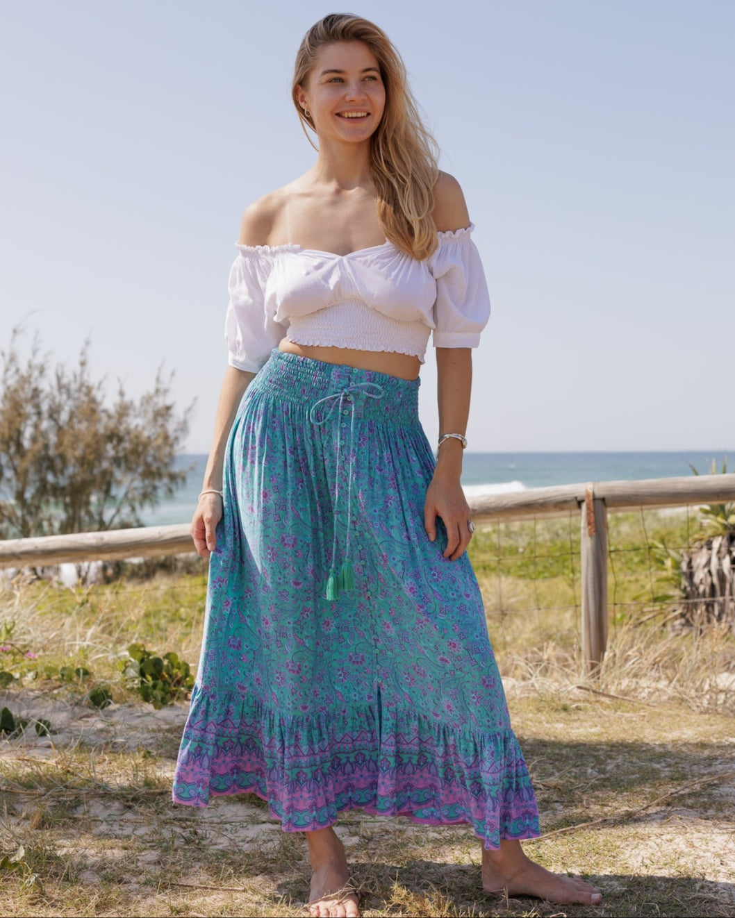 NAOMI MAXI SKIRT TRANQUILITY