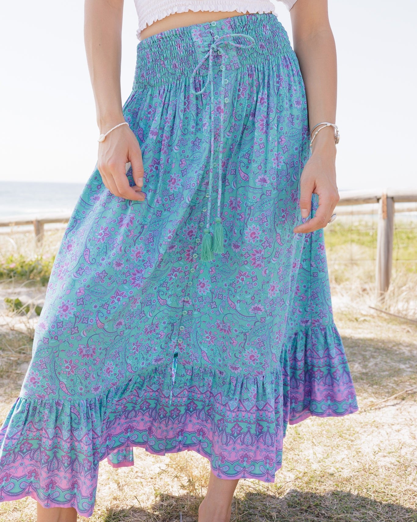 NAOMI MAXI SKIRT TRANQUILITY