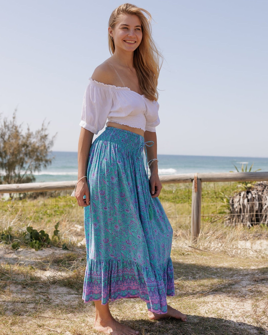 NAOMI MAXI SKIRT TRANQUILITY