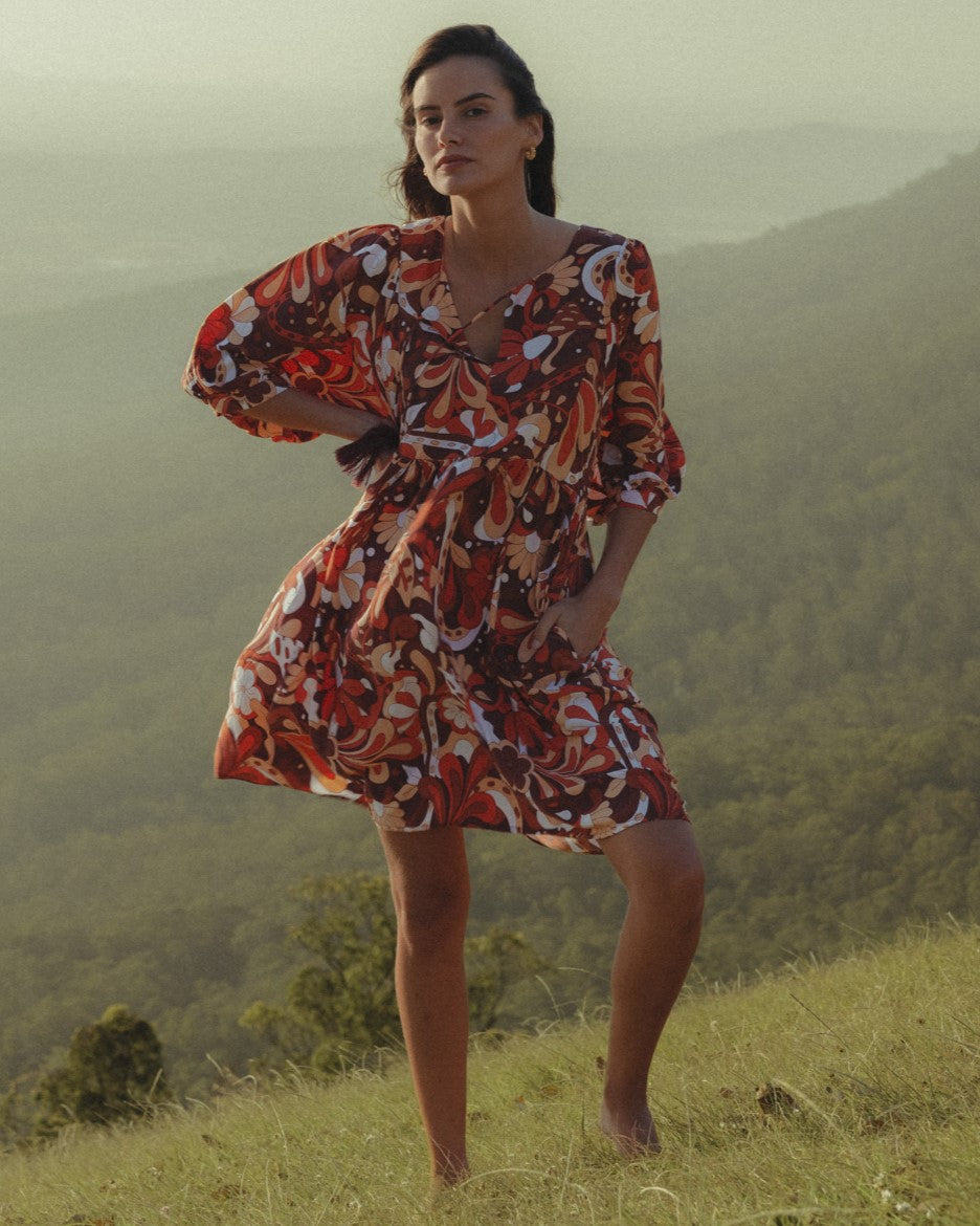 LACI MINI DRESS CARAMELLO