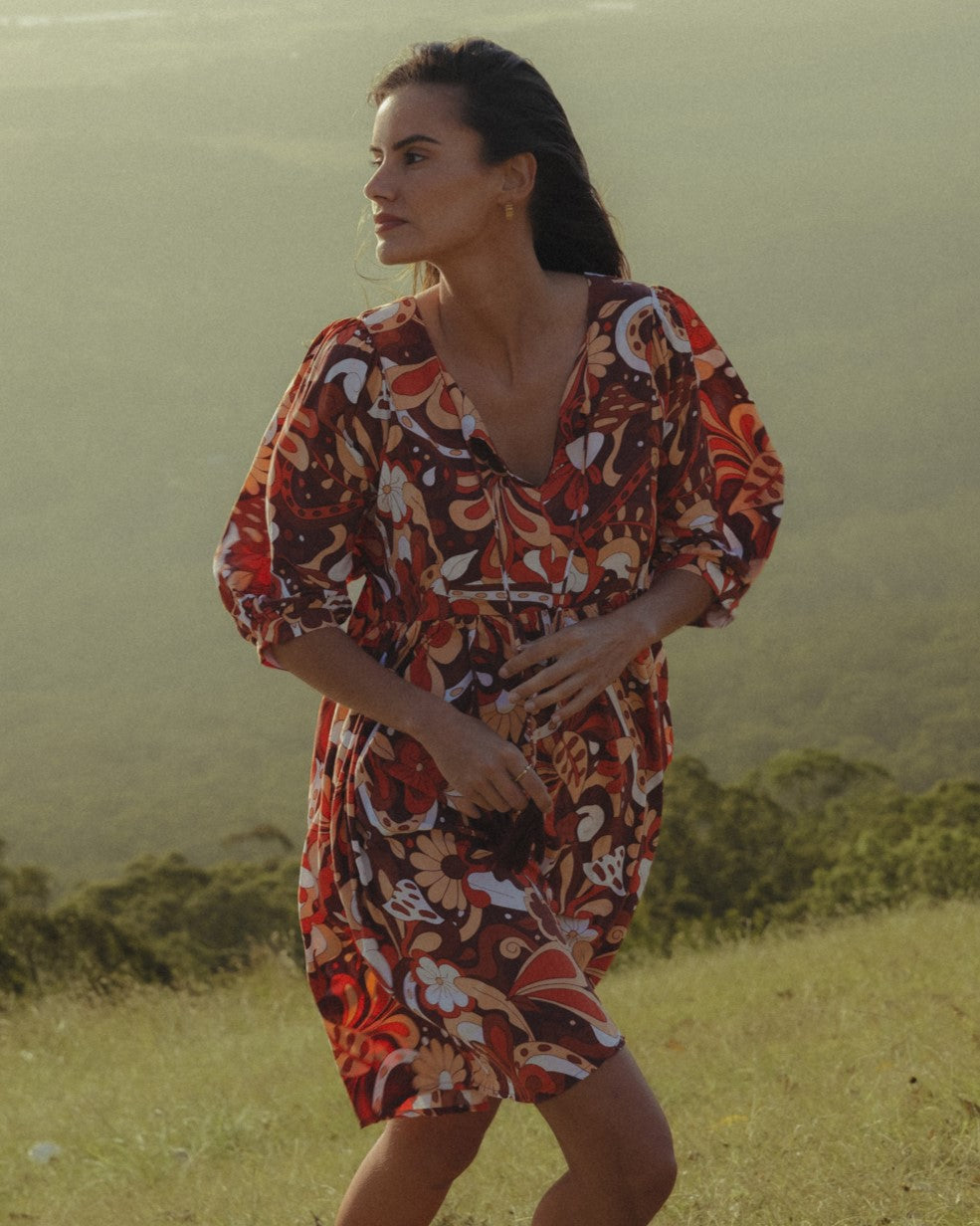LACI MINI DRESS CARAMELLO