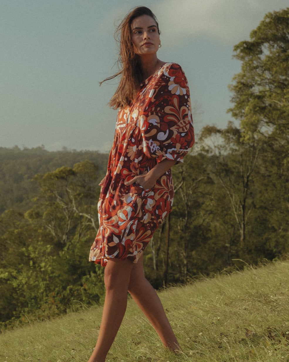 LACI MINI DRESS CARAMELLO