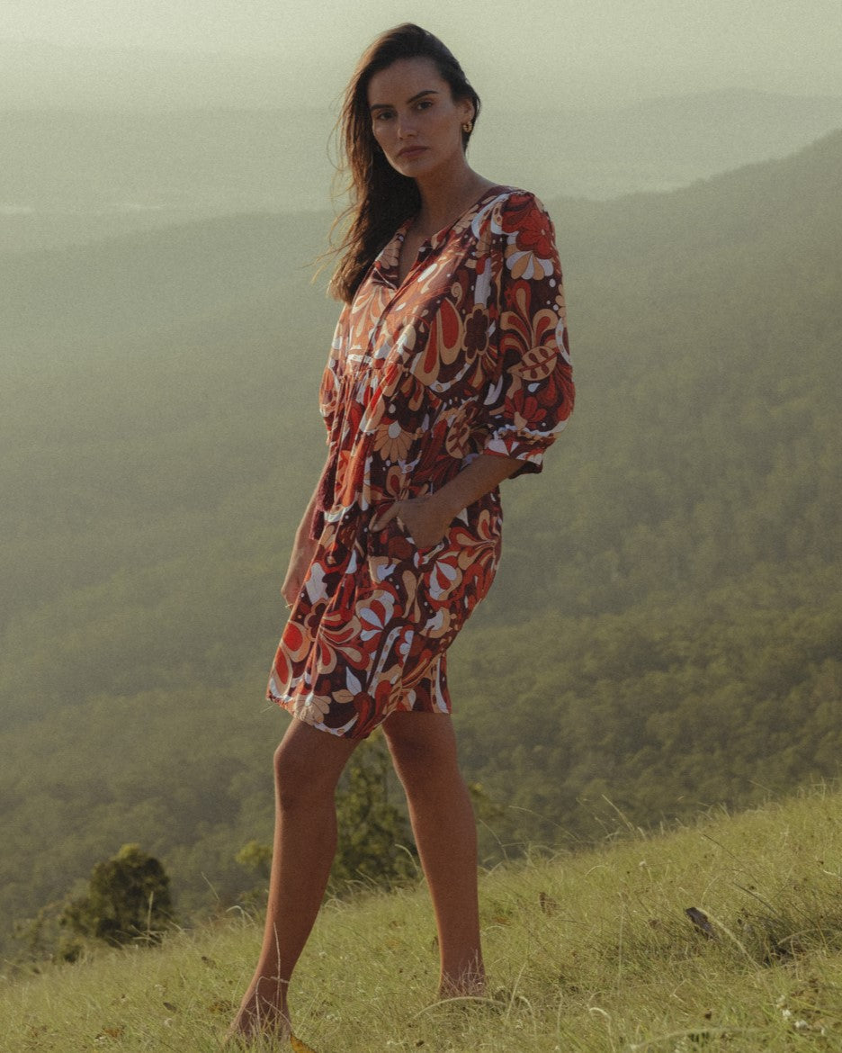 LACI MINI DRESS CARAMELLO