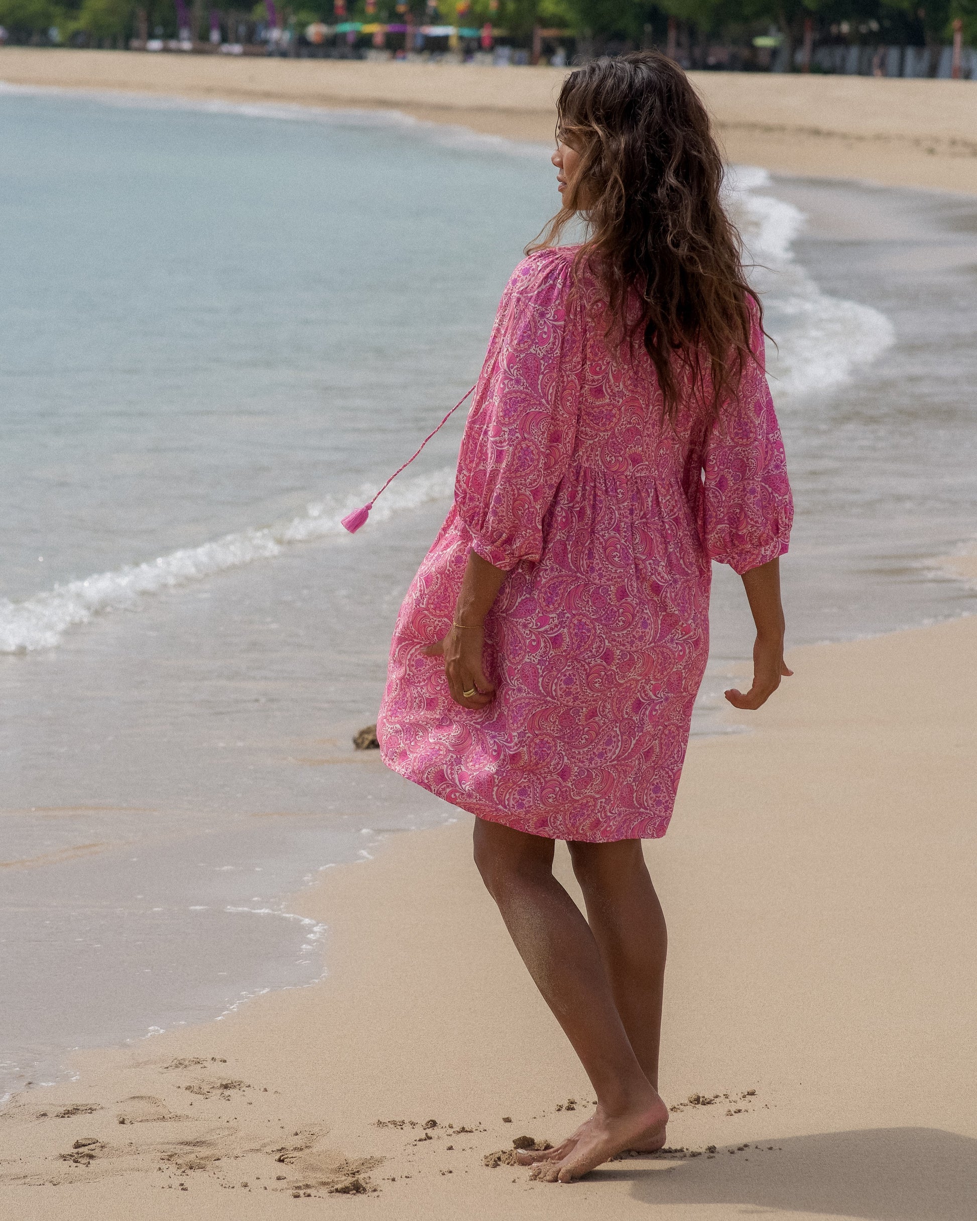 LACI MINI DRESS PEACH FIZZ
