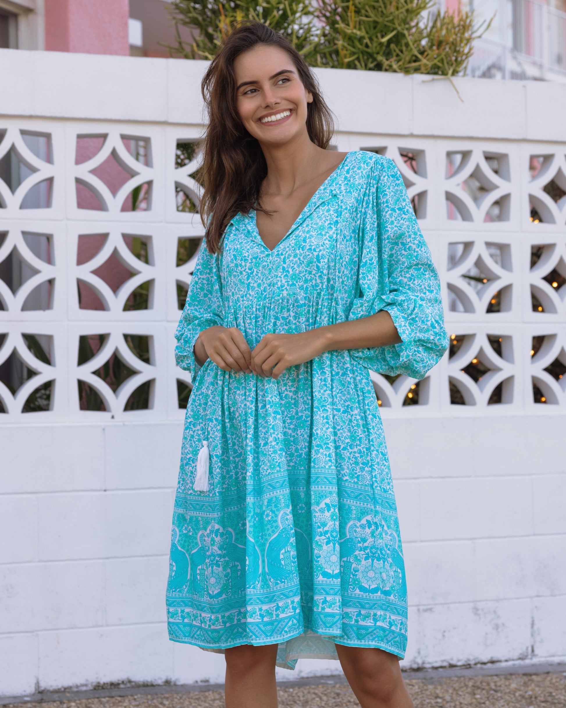 LACI MINI DRESS SEA MIST
