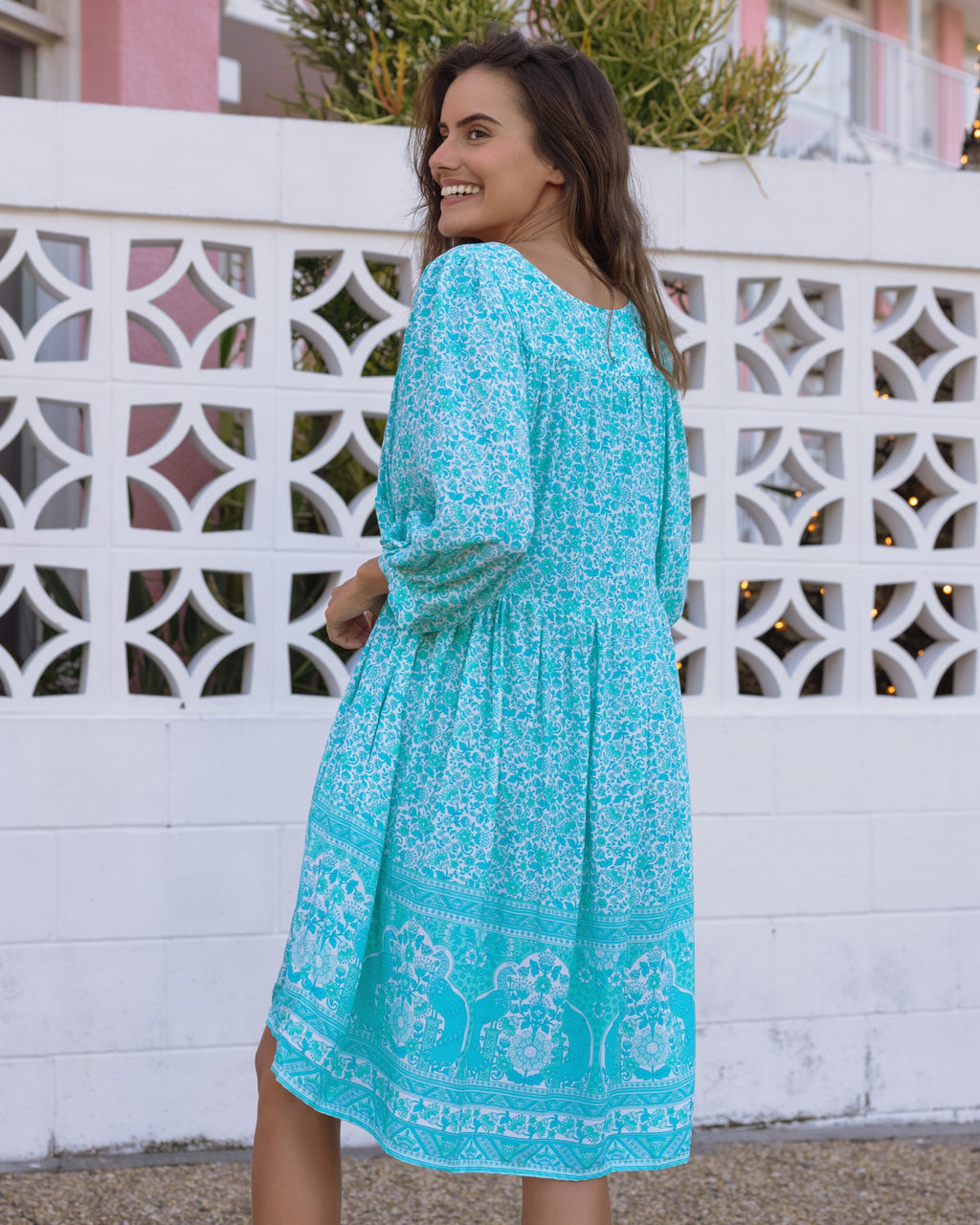 LACI MINI DRESS SEA MIST