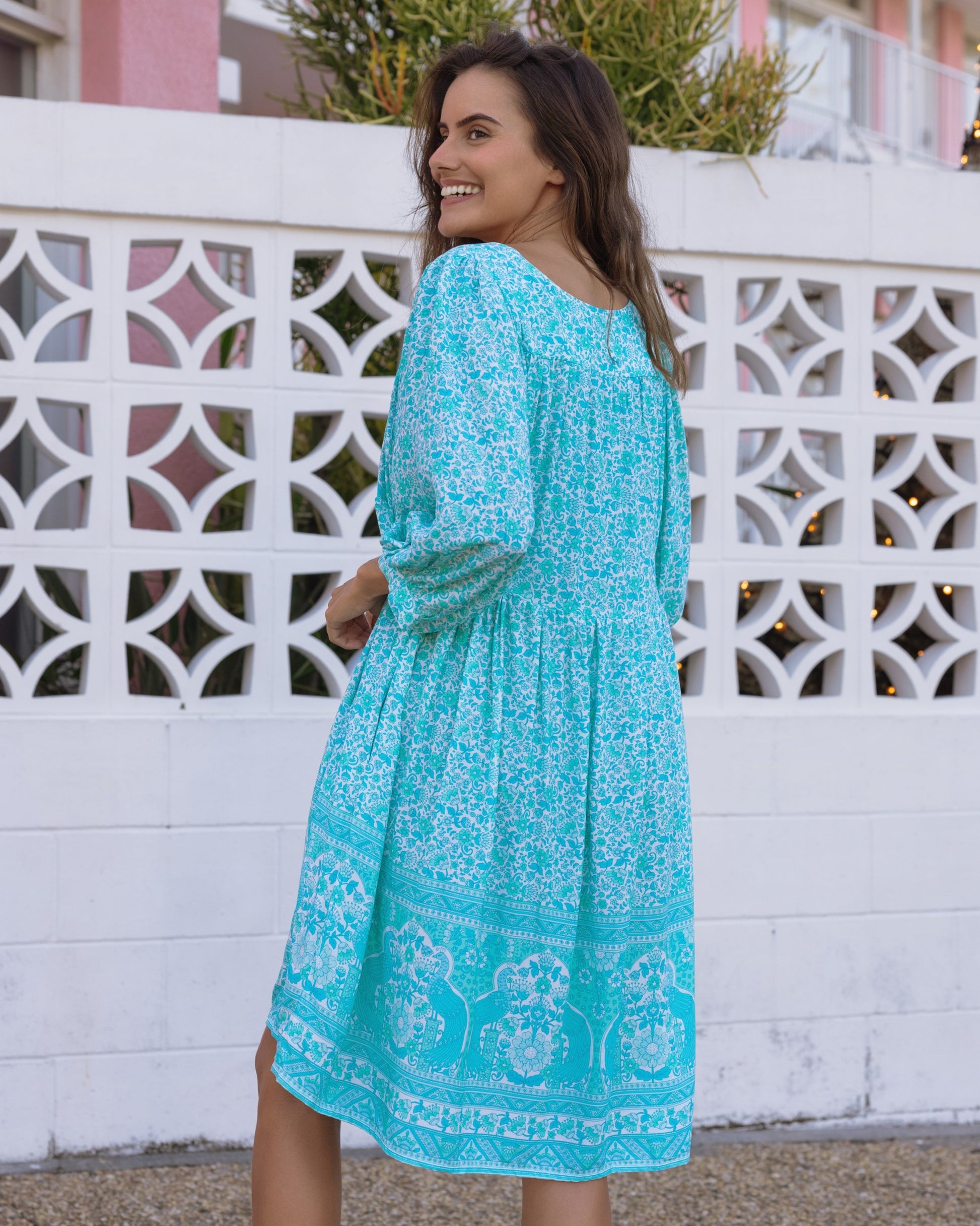 LACI MINI DRESS SEA MIST