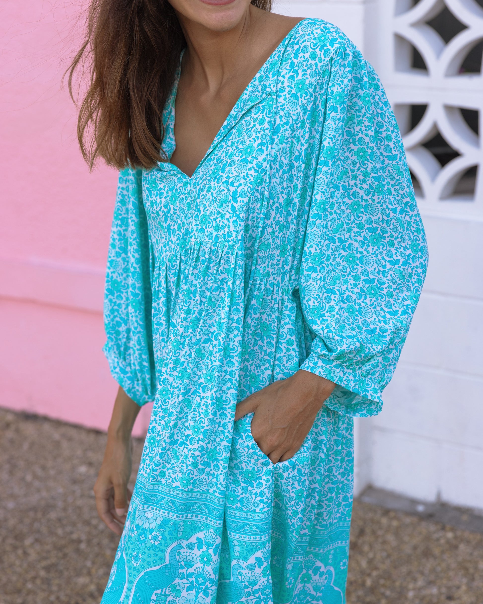 LACI MINI DRESS SEA MIST
