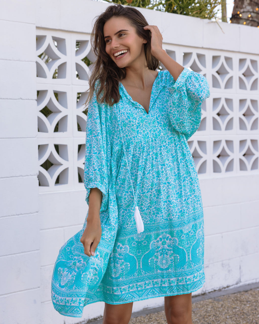 LACI MINI DRESS SEA MIST