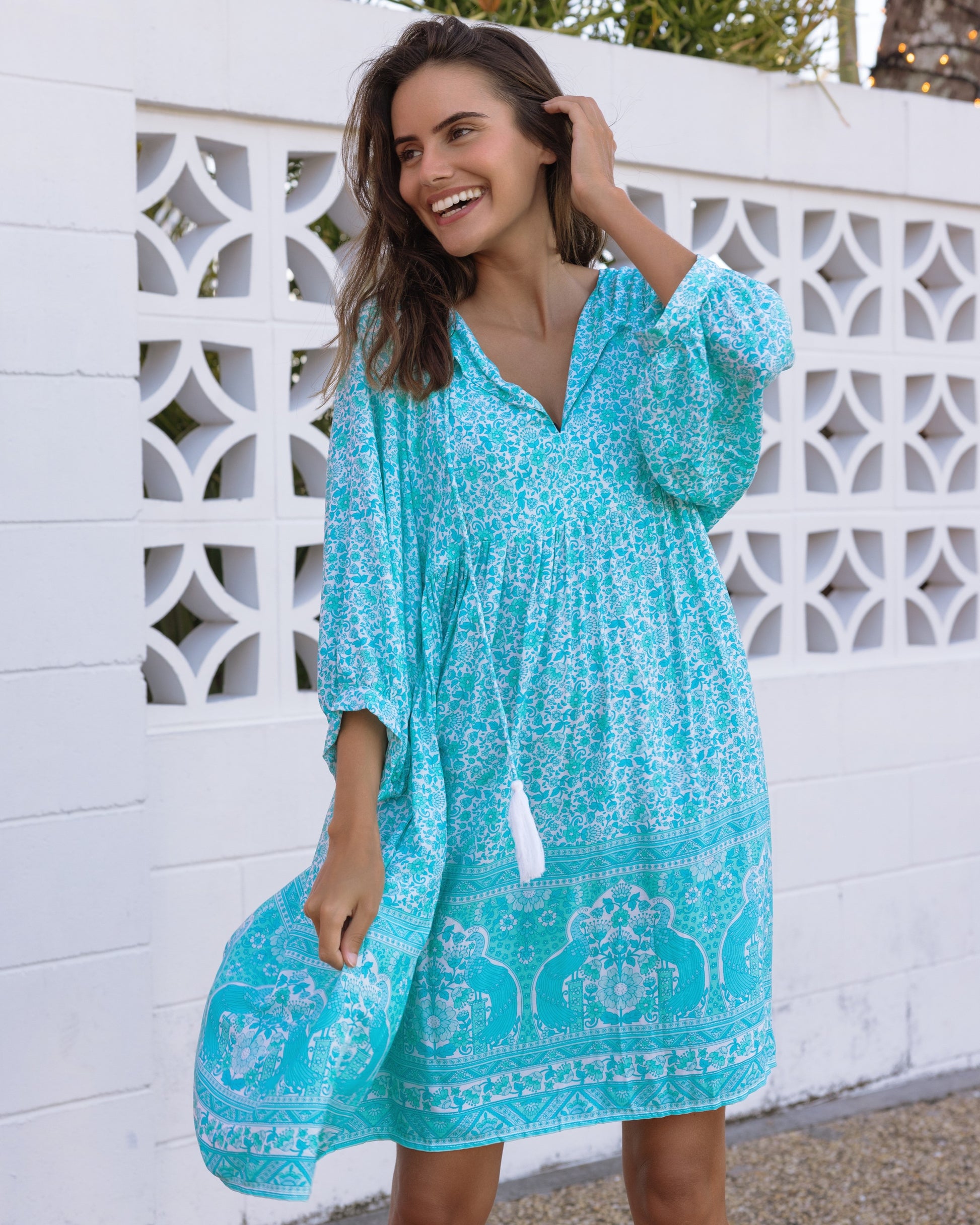 LACI MINI DRESS SEA MIST