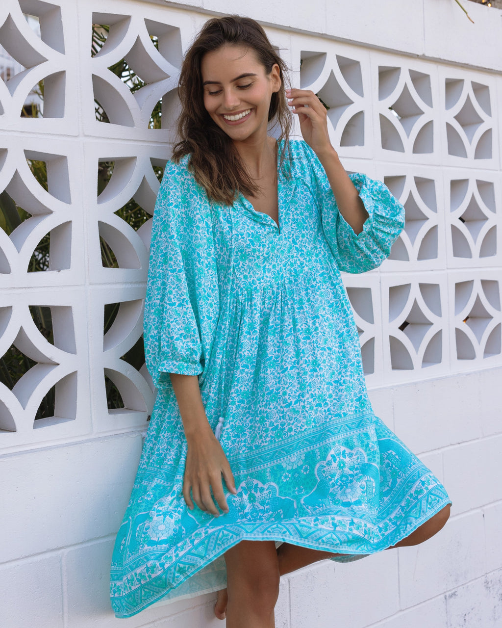 LACI MINI DRESS SEA MIST