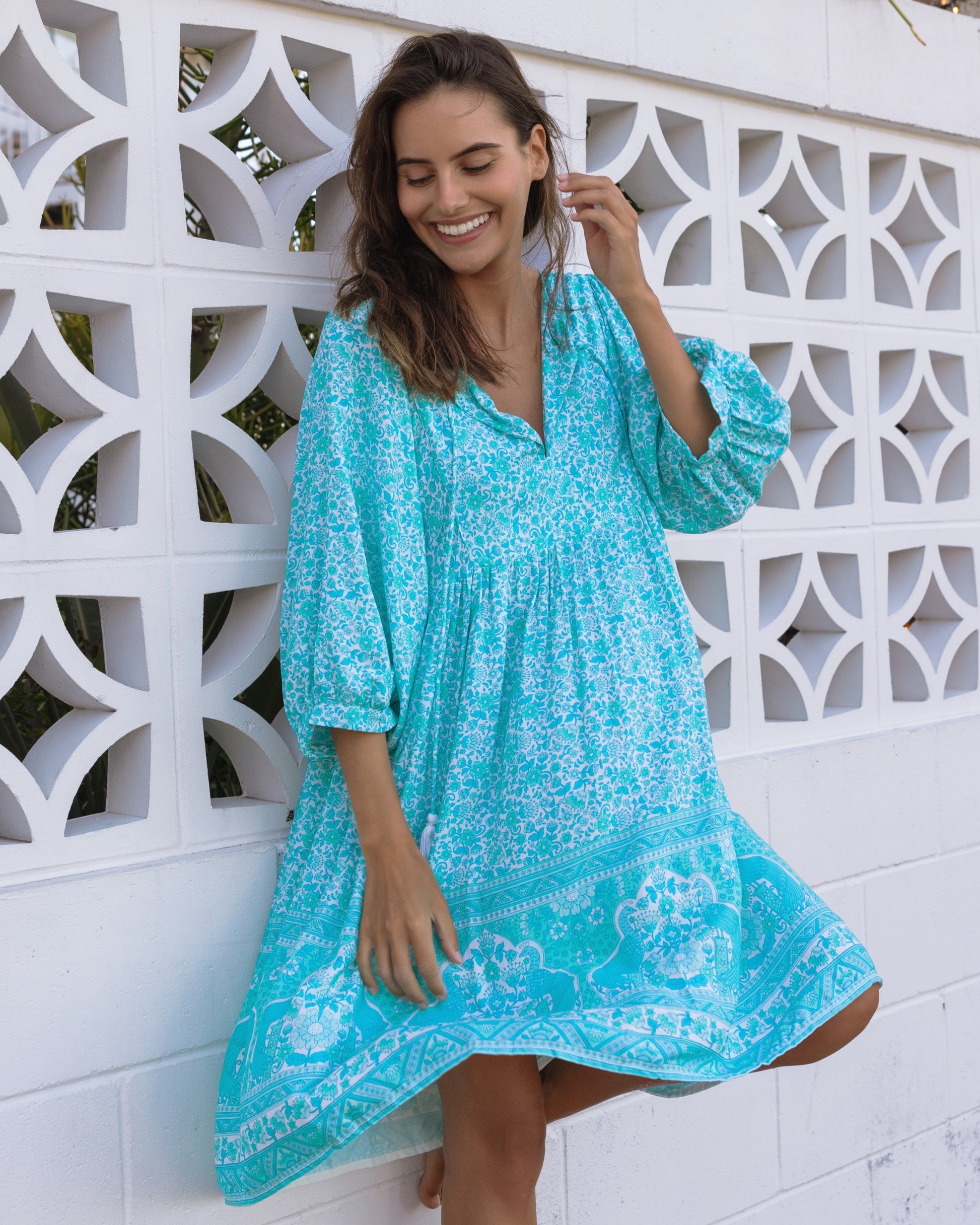 LACI MINI DRESS SEA MIST