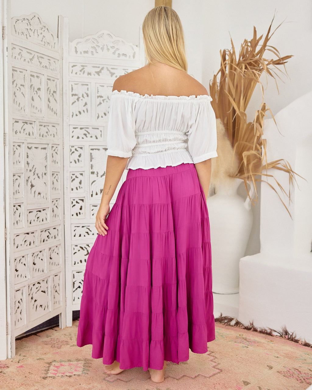 PENNY MAXI SKIRT MAGENTA