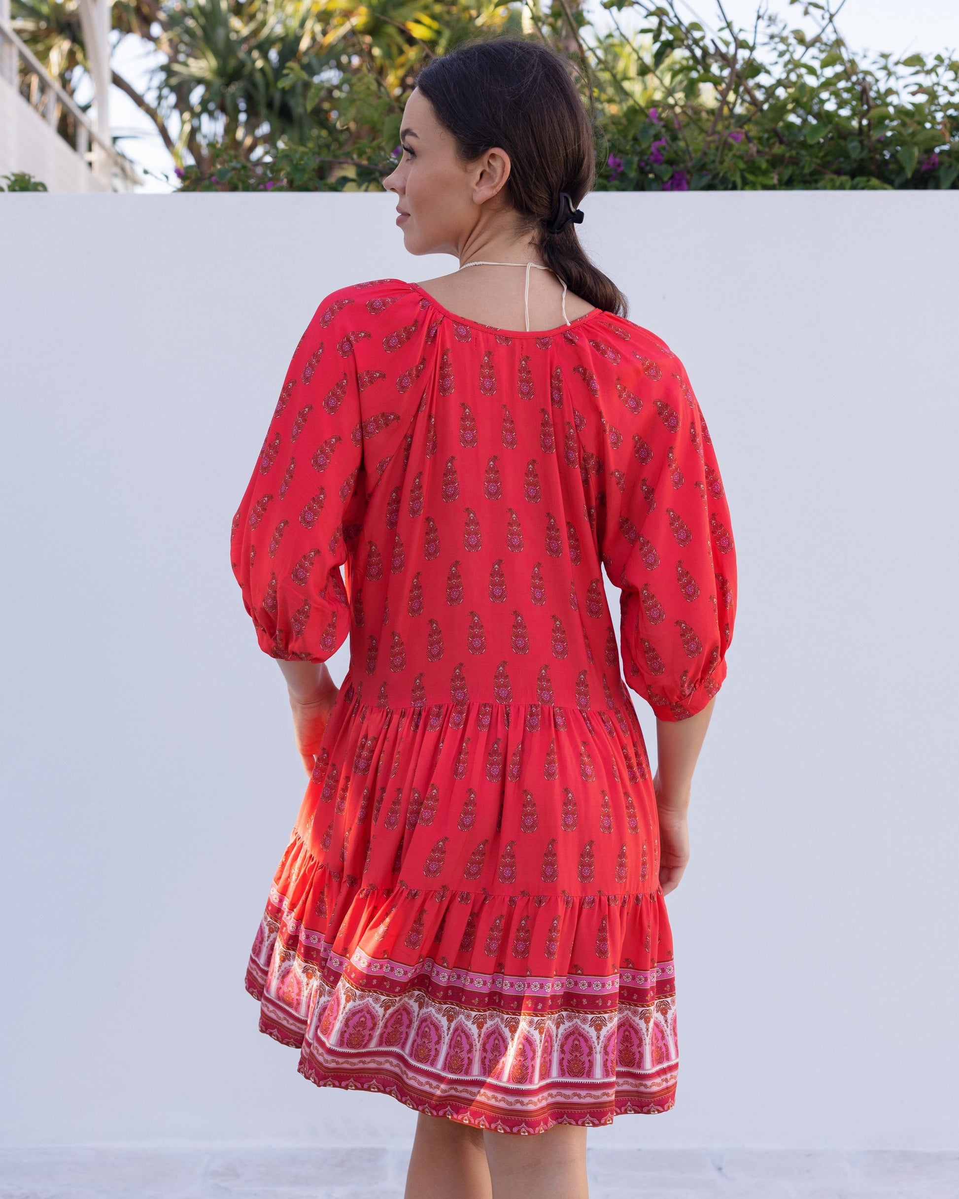 JANE MINI DRESS WATERMELON SUGAR