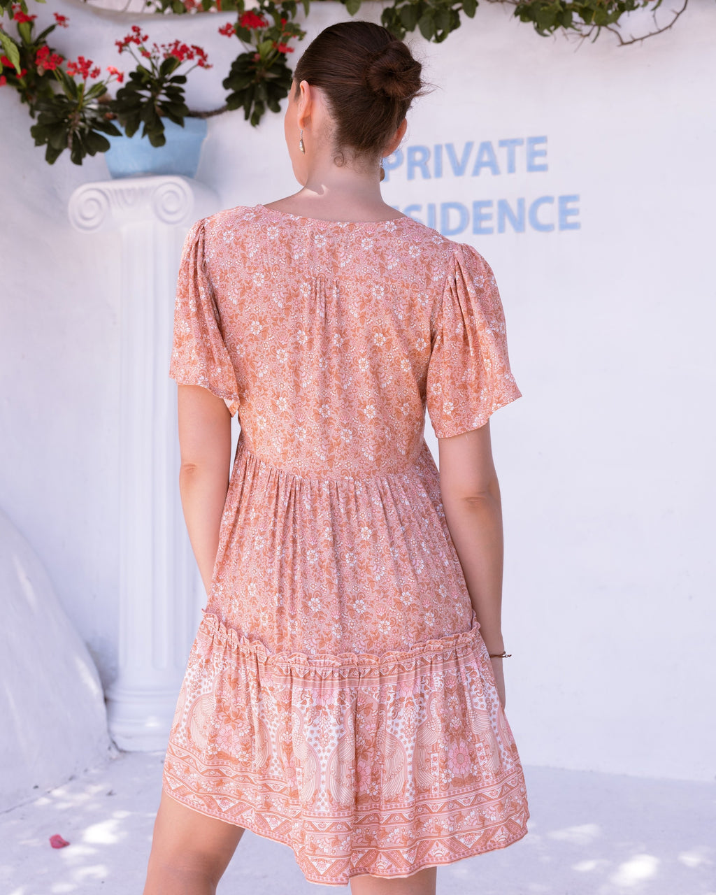 LENA MINI DRESS VINTAGE WHISPER