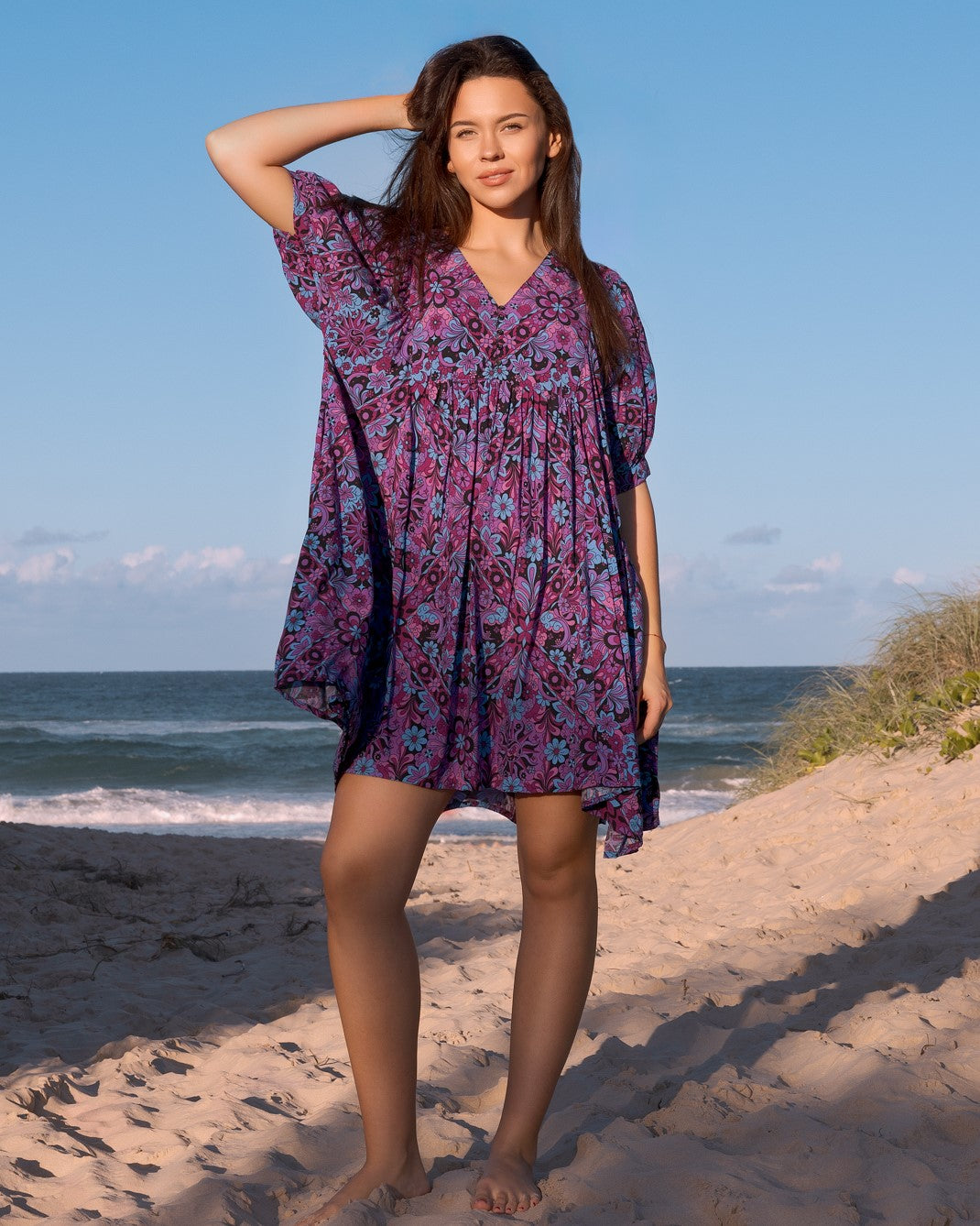 BUTTERFLY MINI DRESS MIDNIGHT ECLIPSE