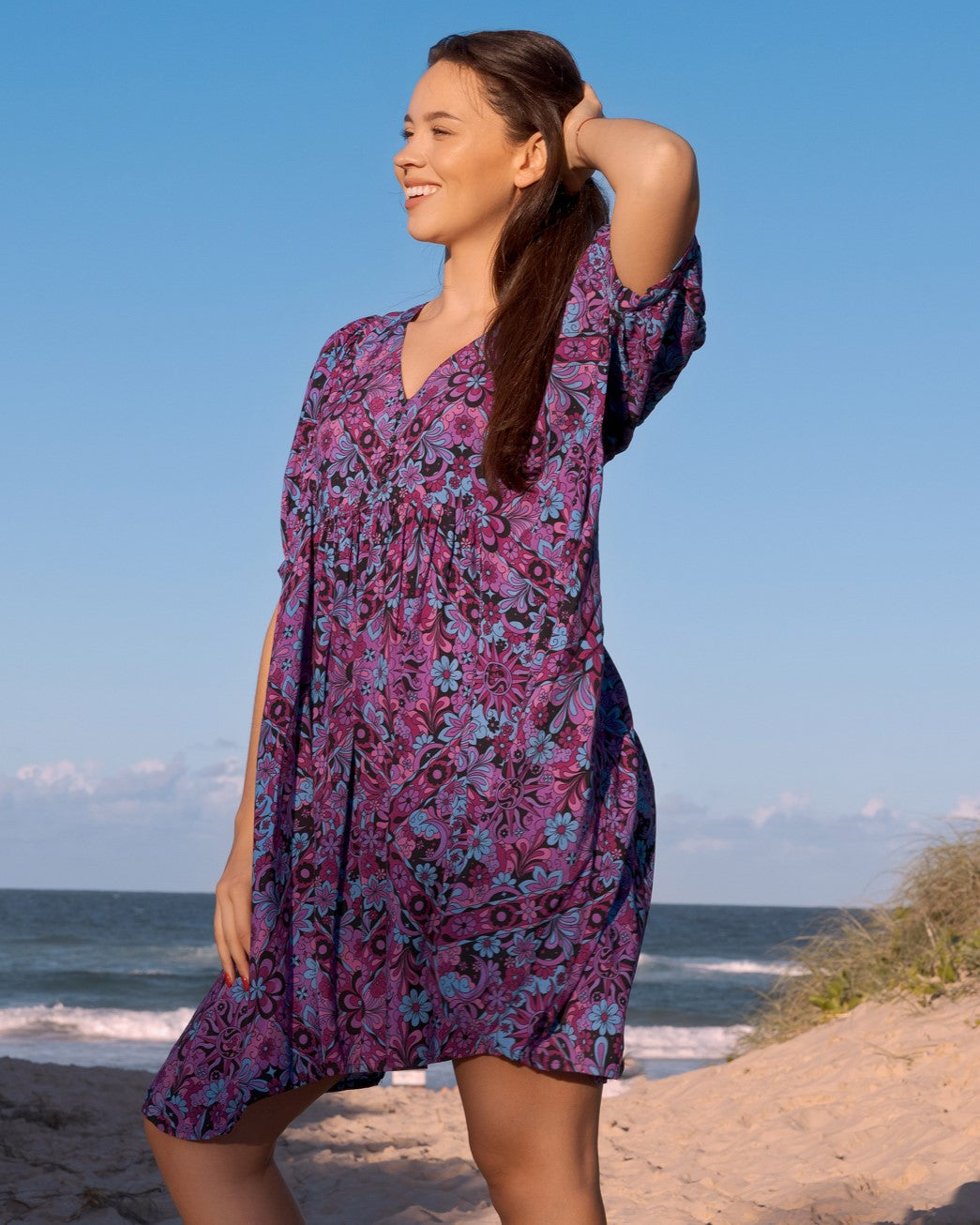 BUTTERFLY MINI DRESS MIDNIGHT ECLIPSE