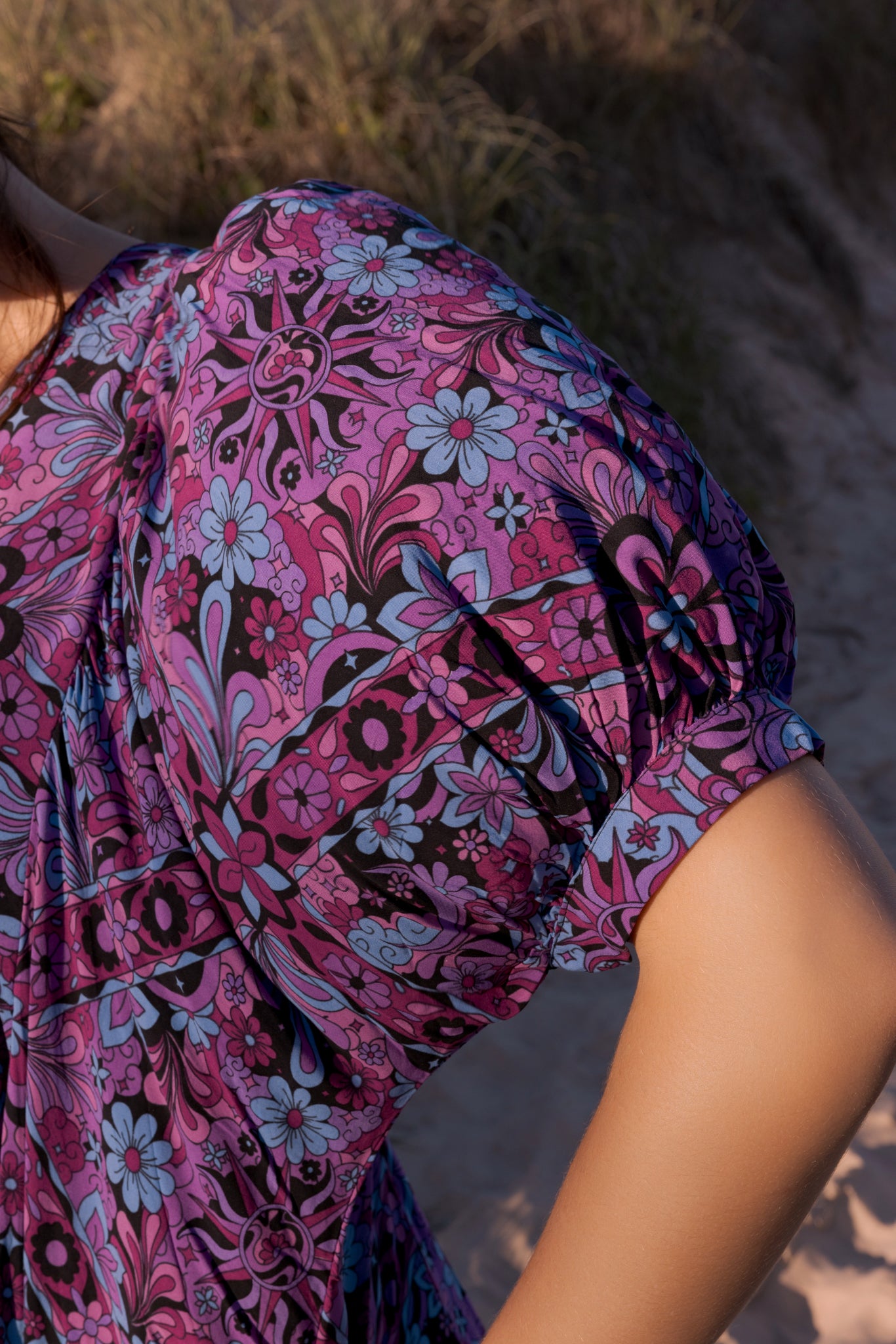 BUTTERFLY MINI DRESS MIDNIGHT ECLIPSE