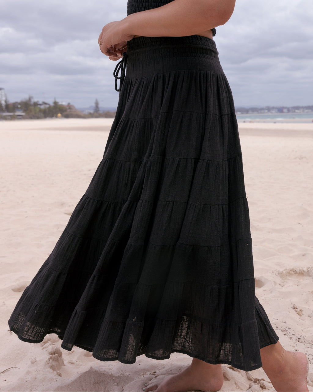 CASSIE MAXI SKIRT BLACK