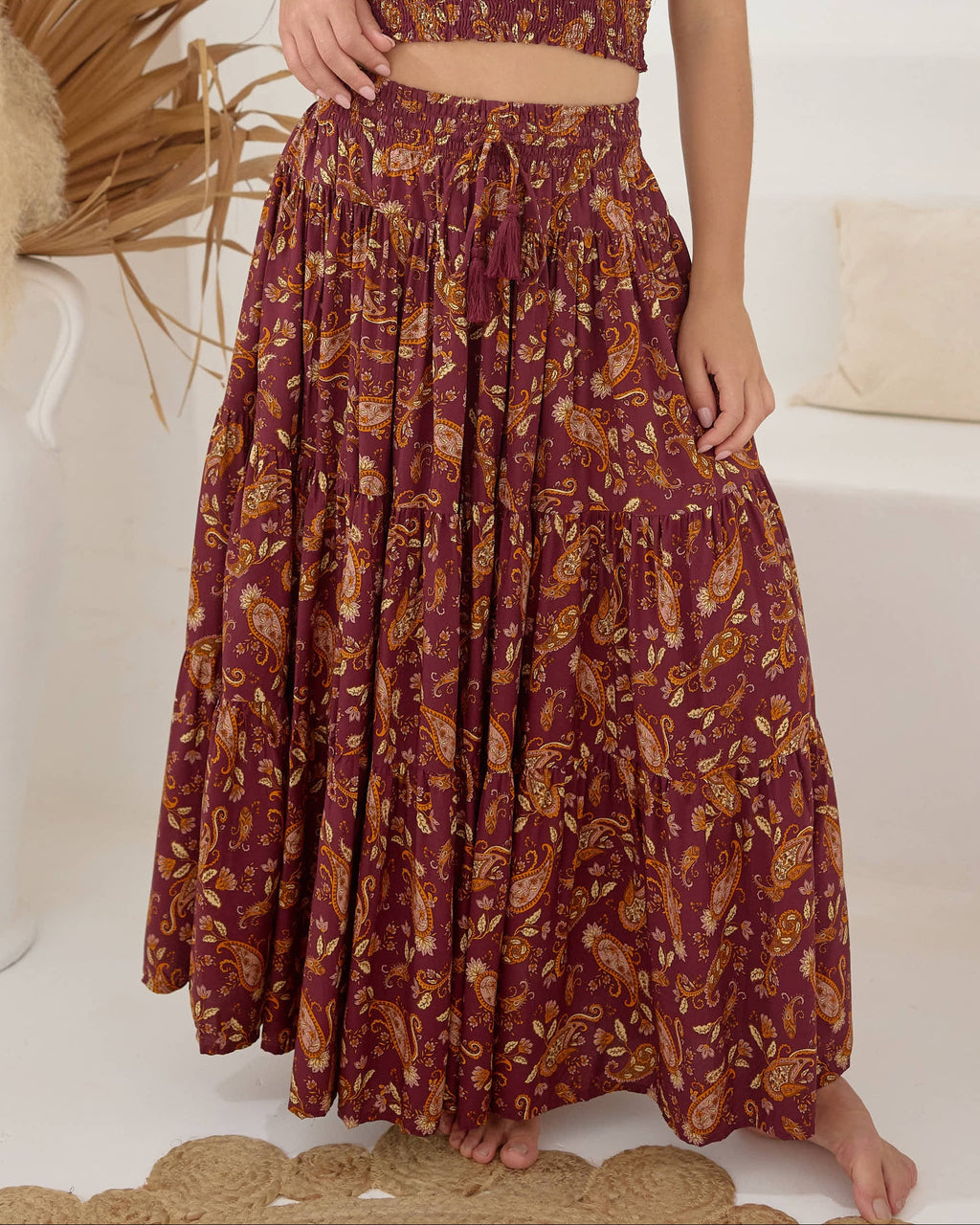 OAKLEY MAXI SKIRT SALTED CARAMEL