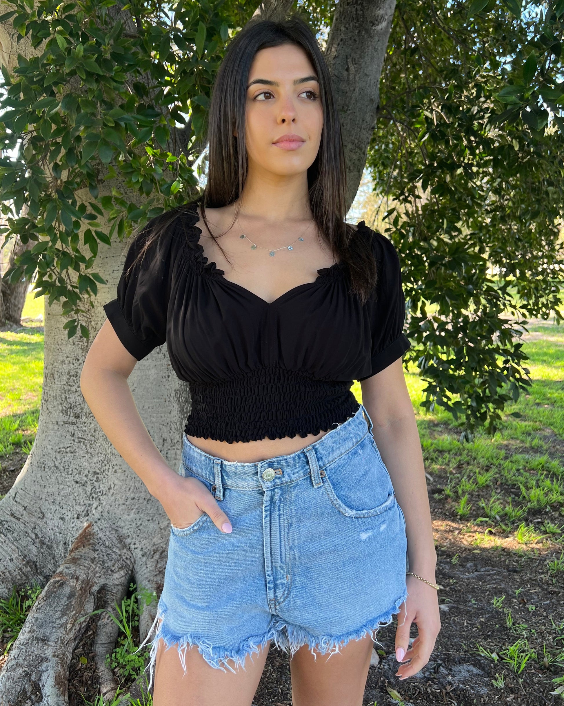 AVA TOP BLACK
