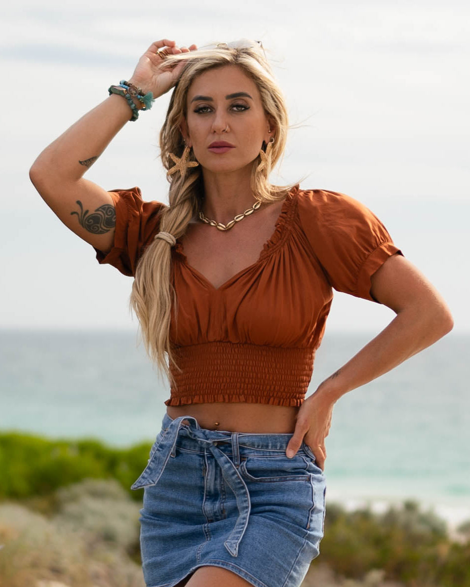 AVA TOP GINGERBREAD