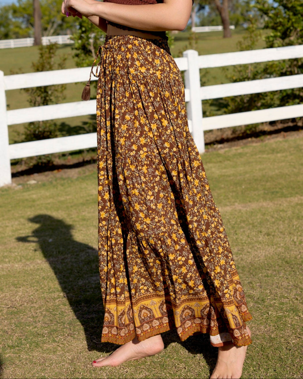 OAKLEY MAXI SKIRT MARMALADE SKIES