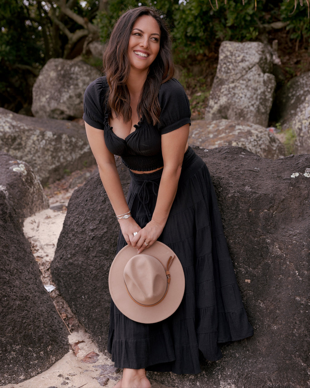 CASSIE MAXI SKIRT BLACK