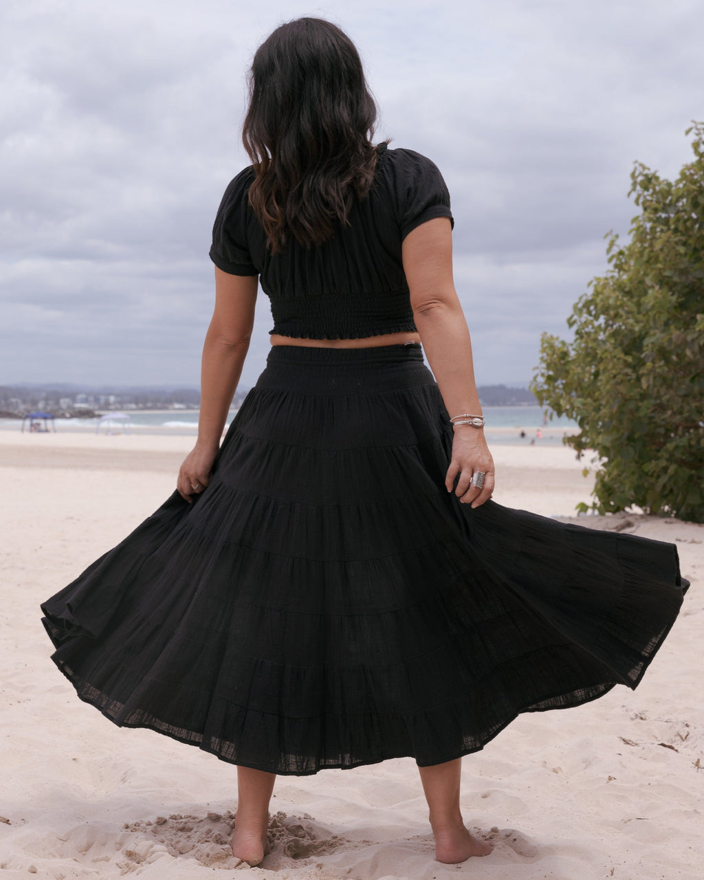 CASSIE MAXI SKIRT BLACK