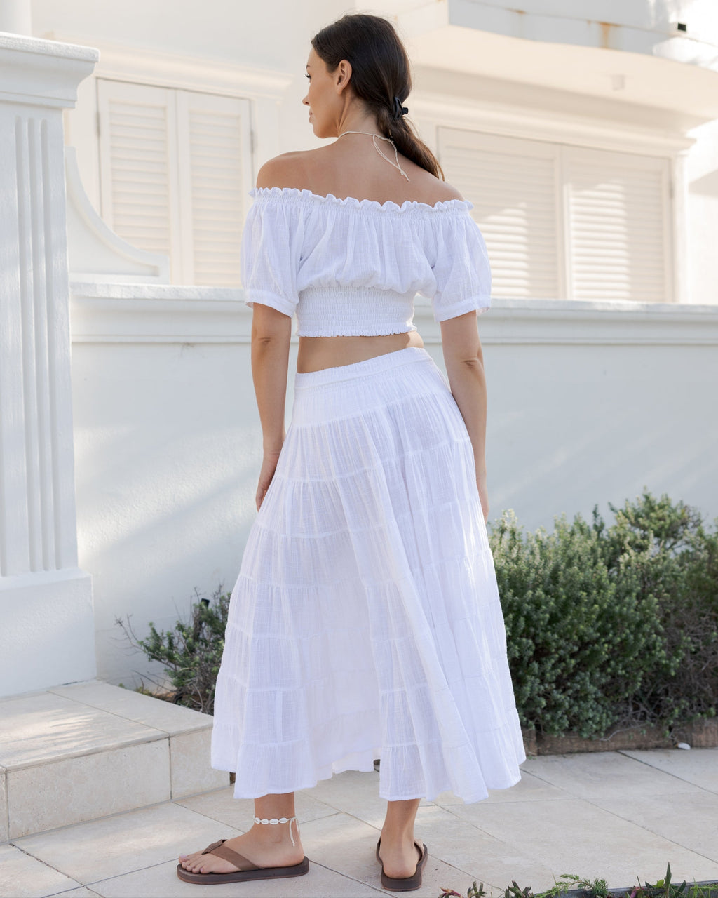 CASSIE MAXI SKIRT WHITE