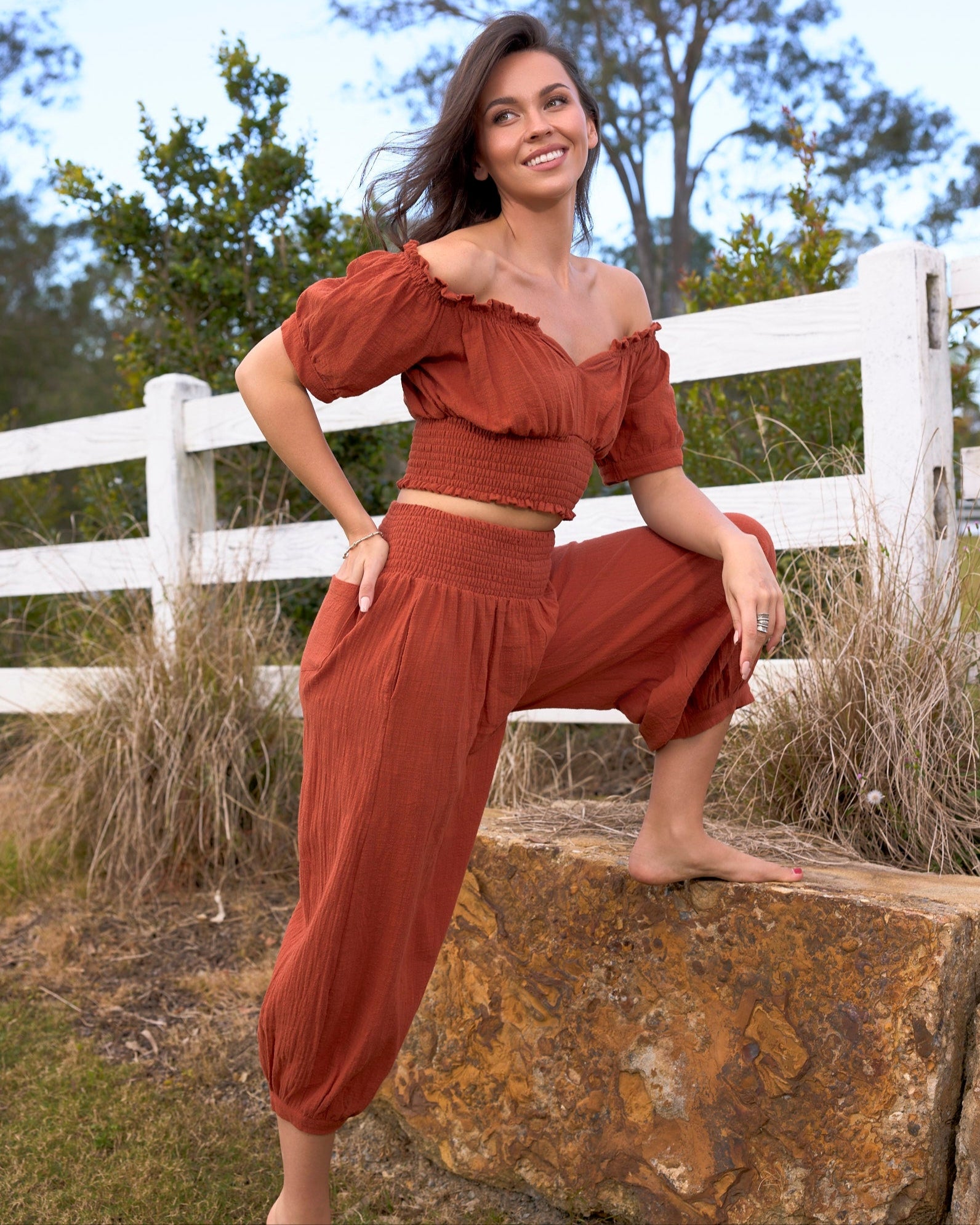 ZARA PANT TERRACOTTA