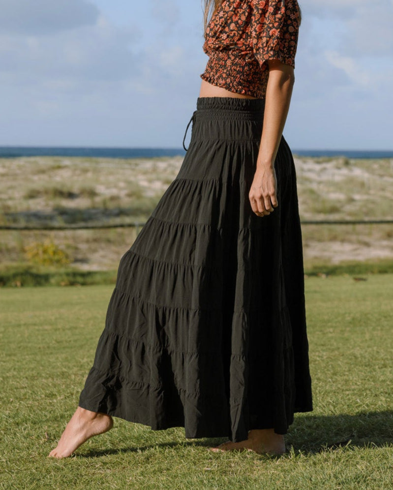 PENNY MAXI SKIRT BLACK