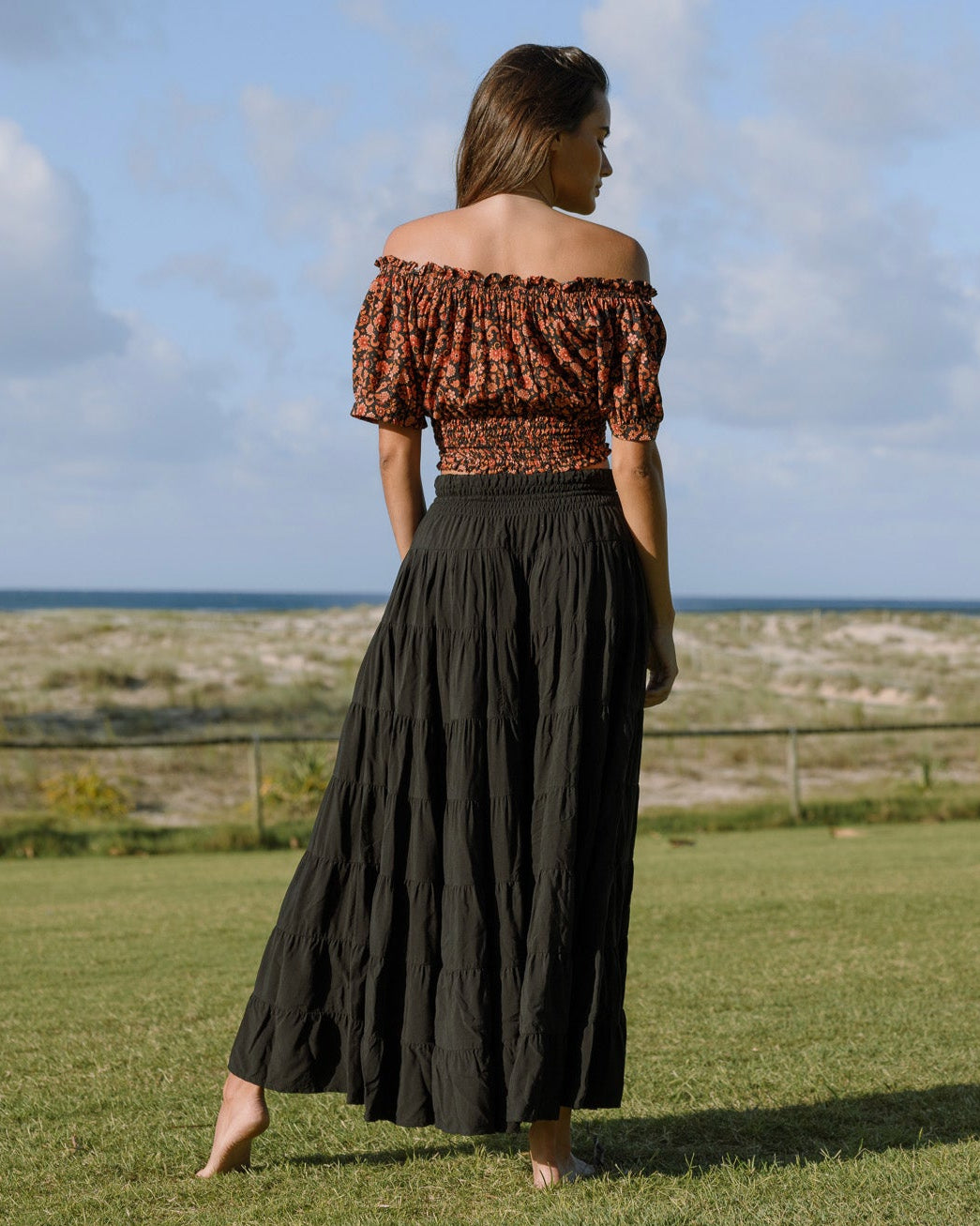 PENNY MAXI SKIRT BLACK