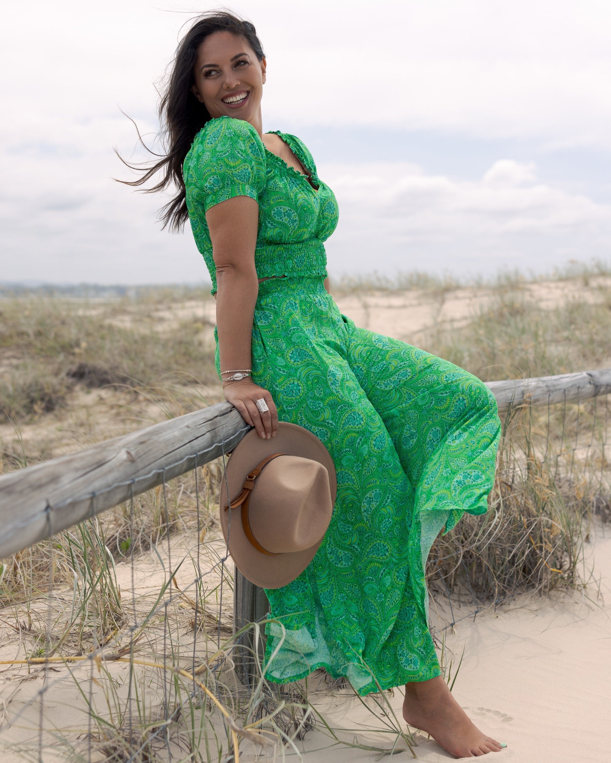 MYA PANT LIME CORDIAL